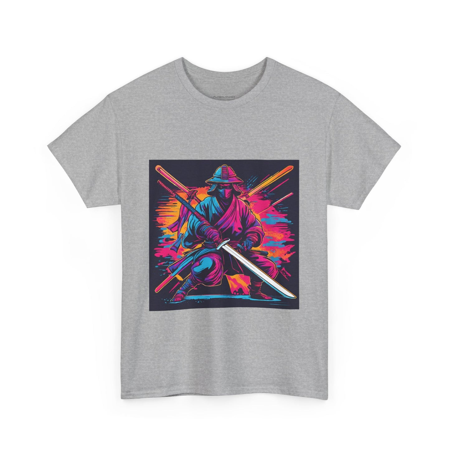 Samurai Warrior Sunset - Flashlander Gym Shirt