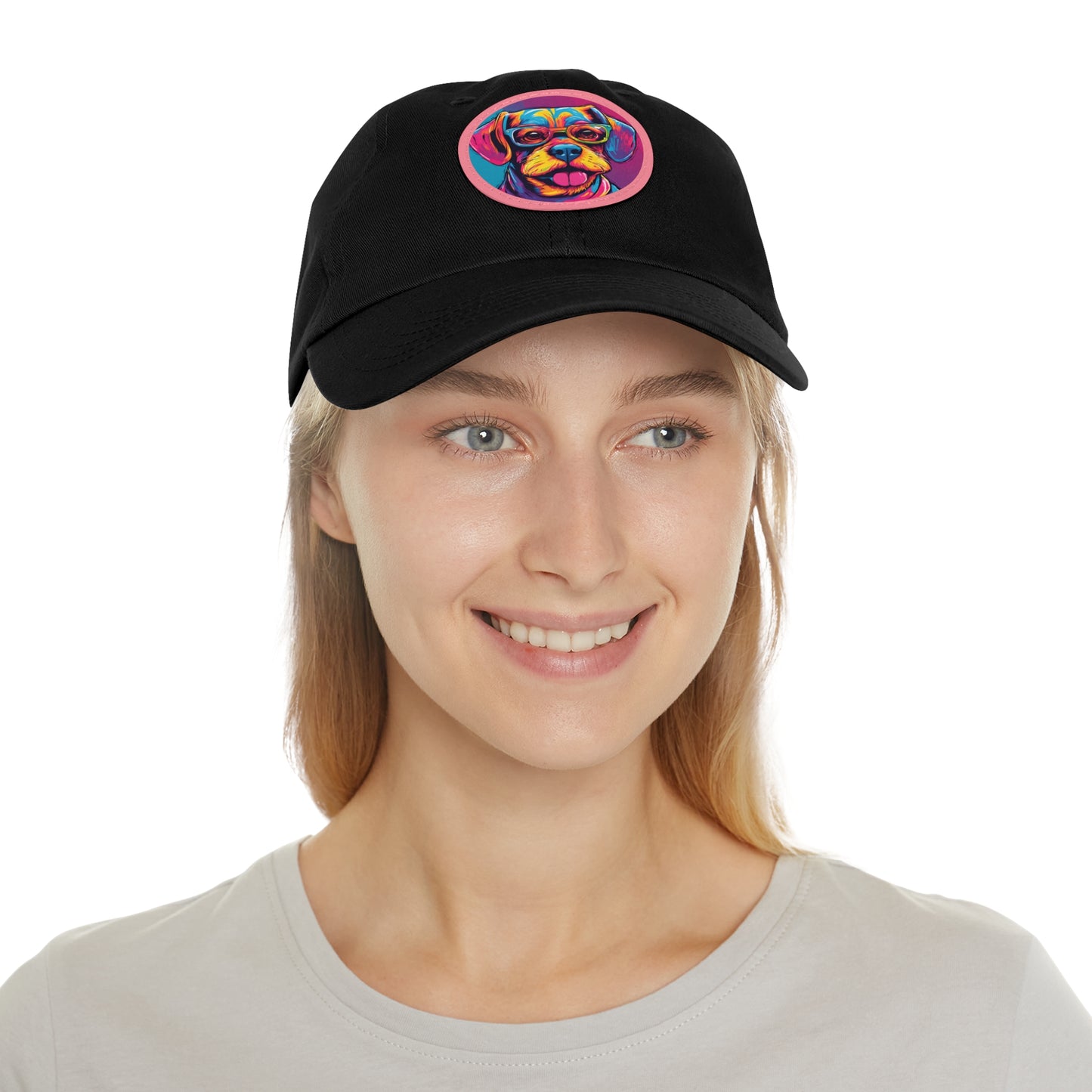 Chapeau pour chien avec lunettes, casquette pour chien, chapeau Pop Art pour chien, chapeau de papa avec patch (rond), casquette de baseball, chapeau pour chien, casquette pour chien, chapeau personnalisé Flashlander