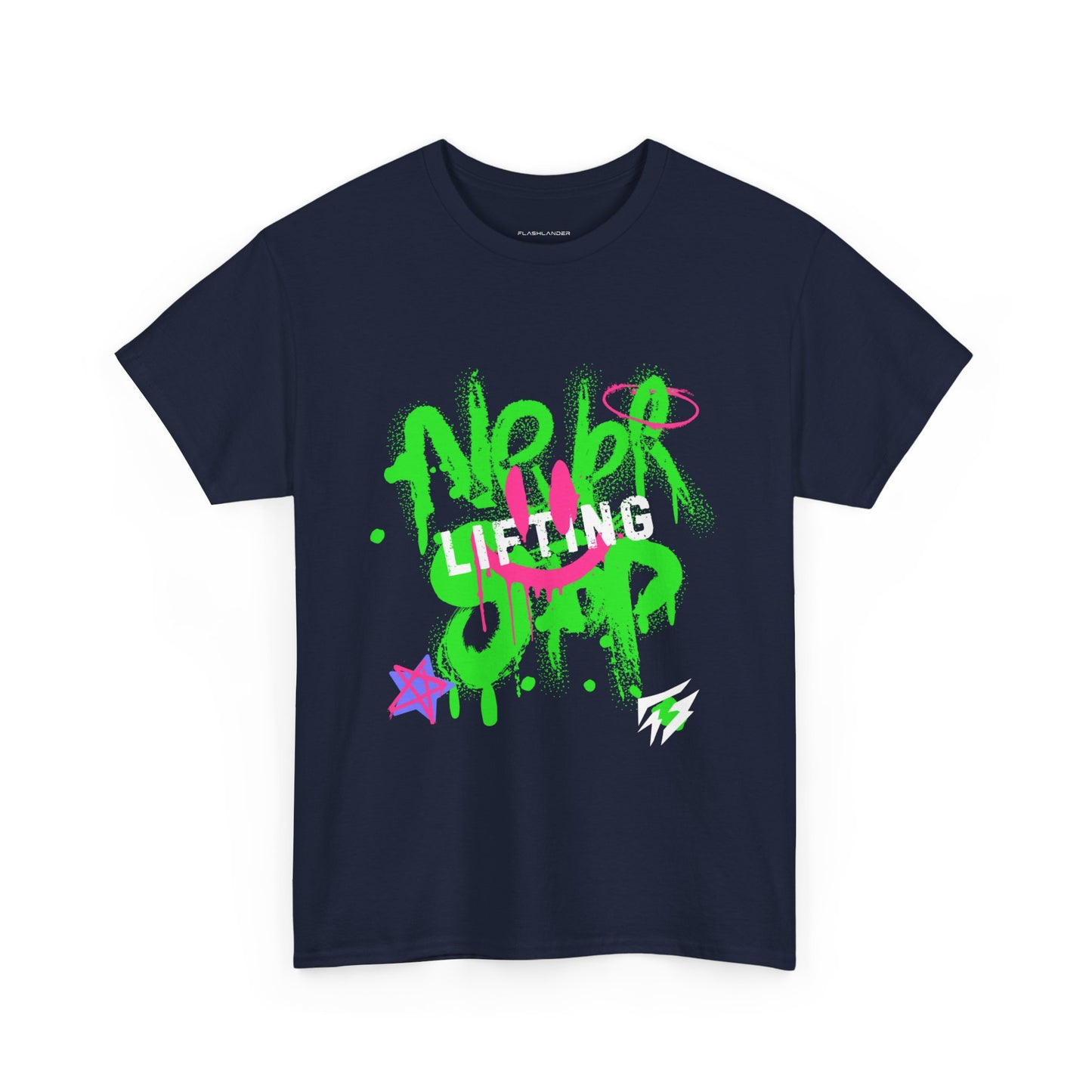 Graffiti Flashlander - Never Stop Lifting Gym T-Shirt Sport Grey