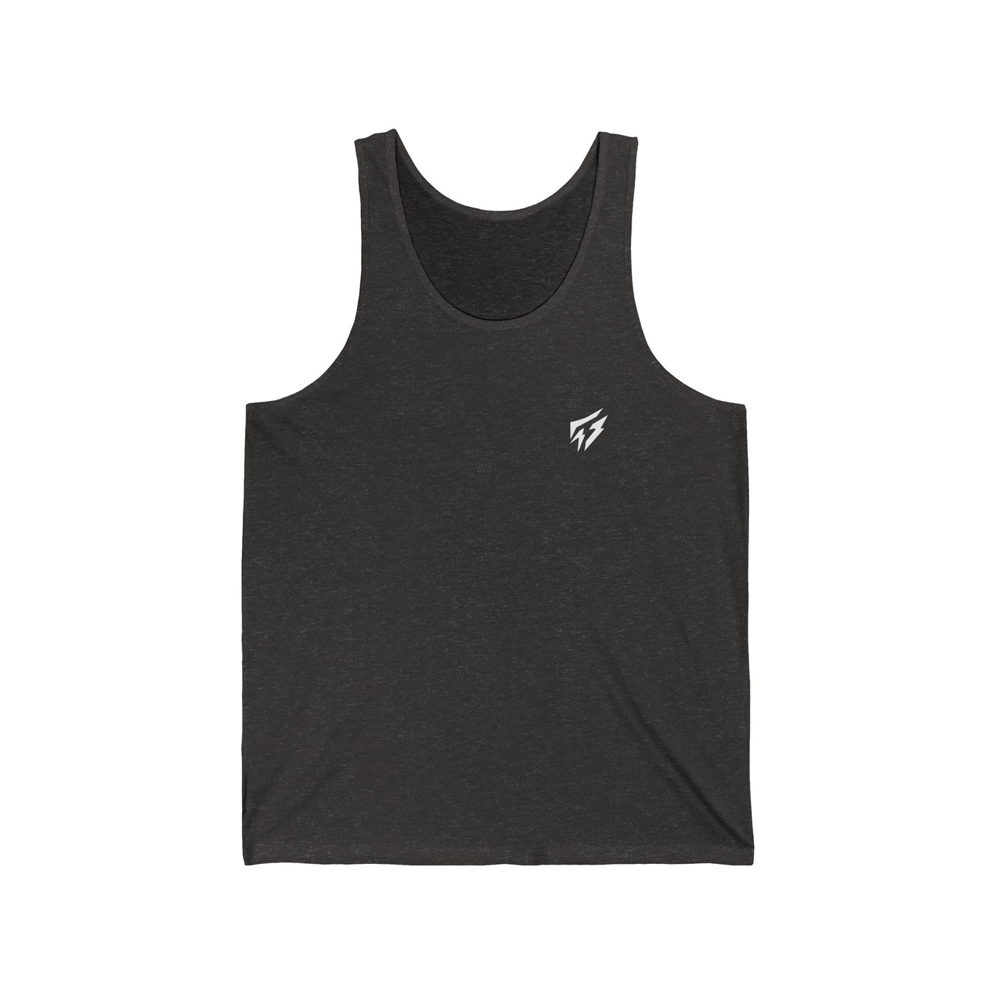 Flashlander Thunder Gym Rooster Bodybuilding Cotton Unisex Jersey Tank Charcoal Black