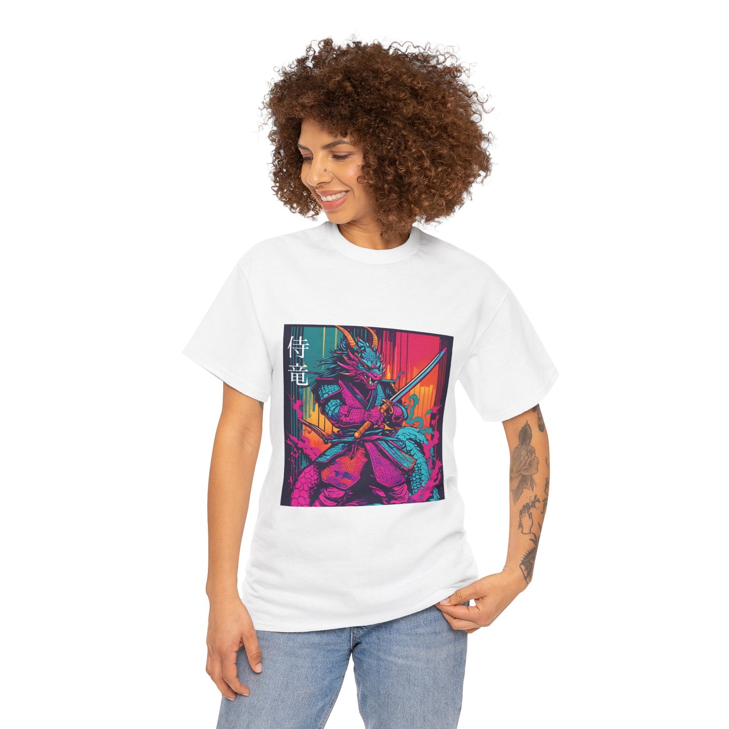 Dragon Samurai Pop Art - Flashlander Gym Shirt