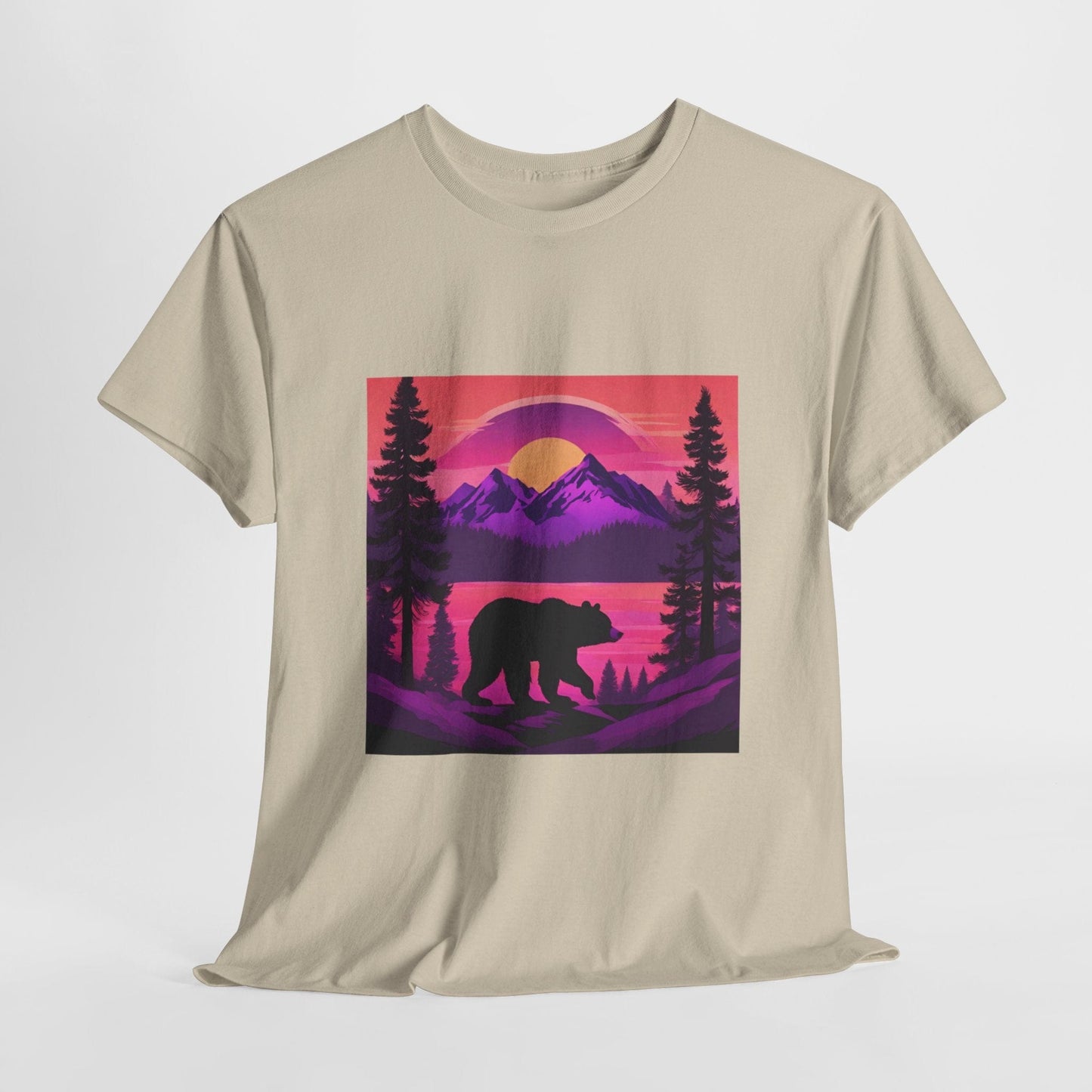 Bear Majestic Sunset Graphic Tee Flashlander