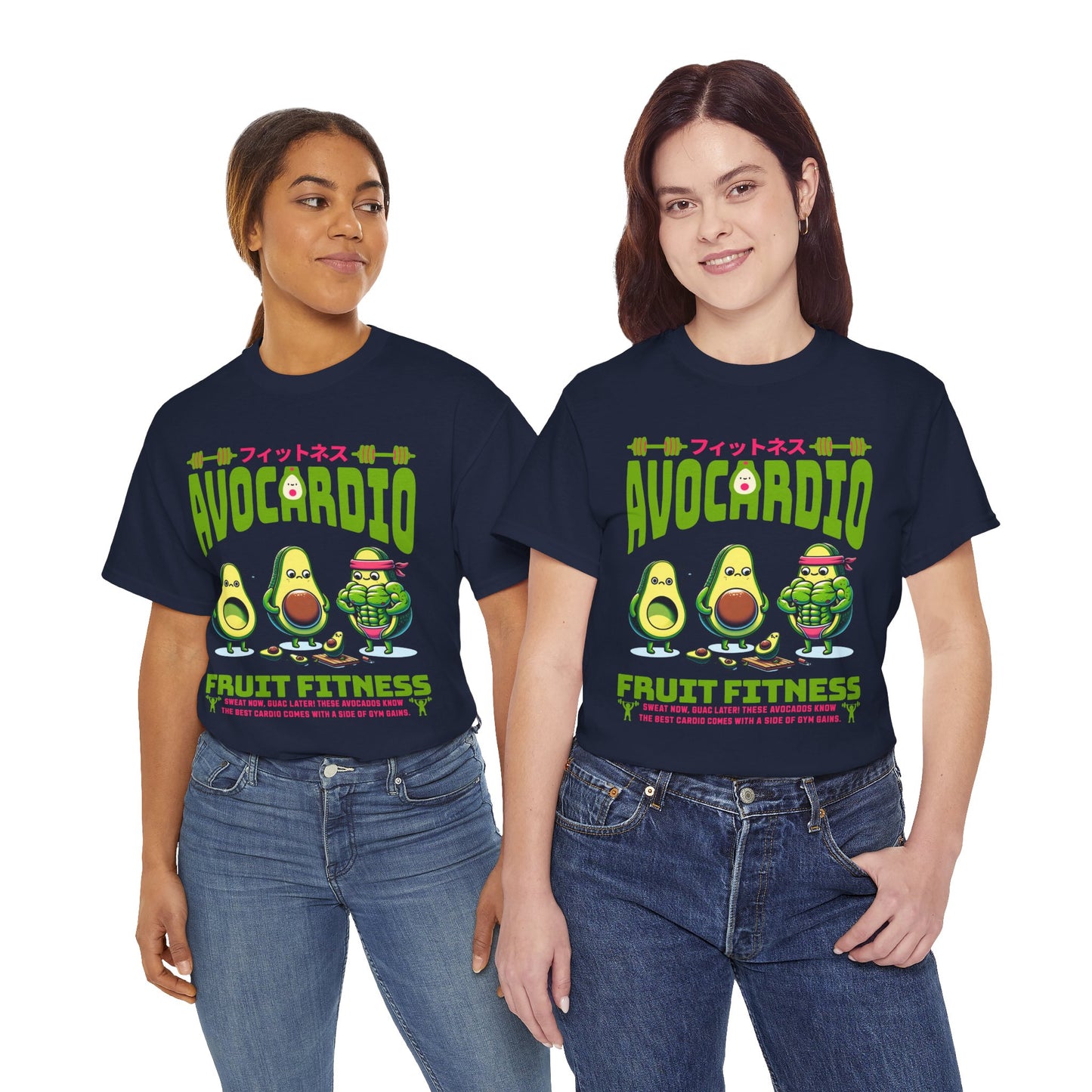 Avocardio Active Gym Shirt Avocado Fitness Graphic Tee