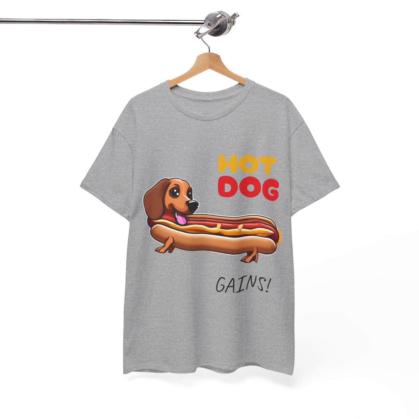 Hot Dog Gains Dachshund Dog - Flashlander Gym Shirt