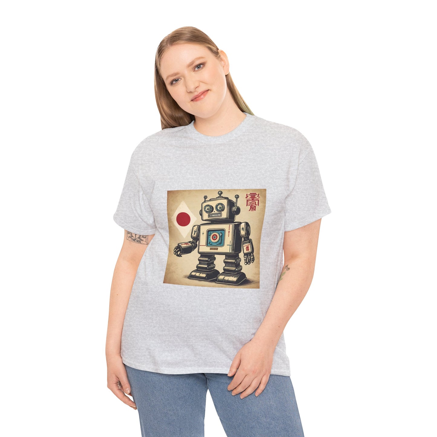 Camiseta deportiva con diseño de robot japonés vintage - Flashlander