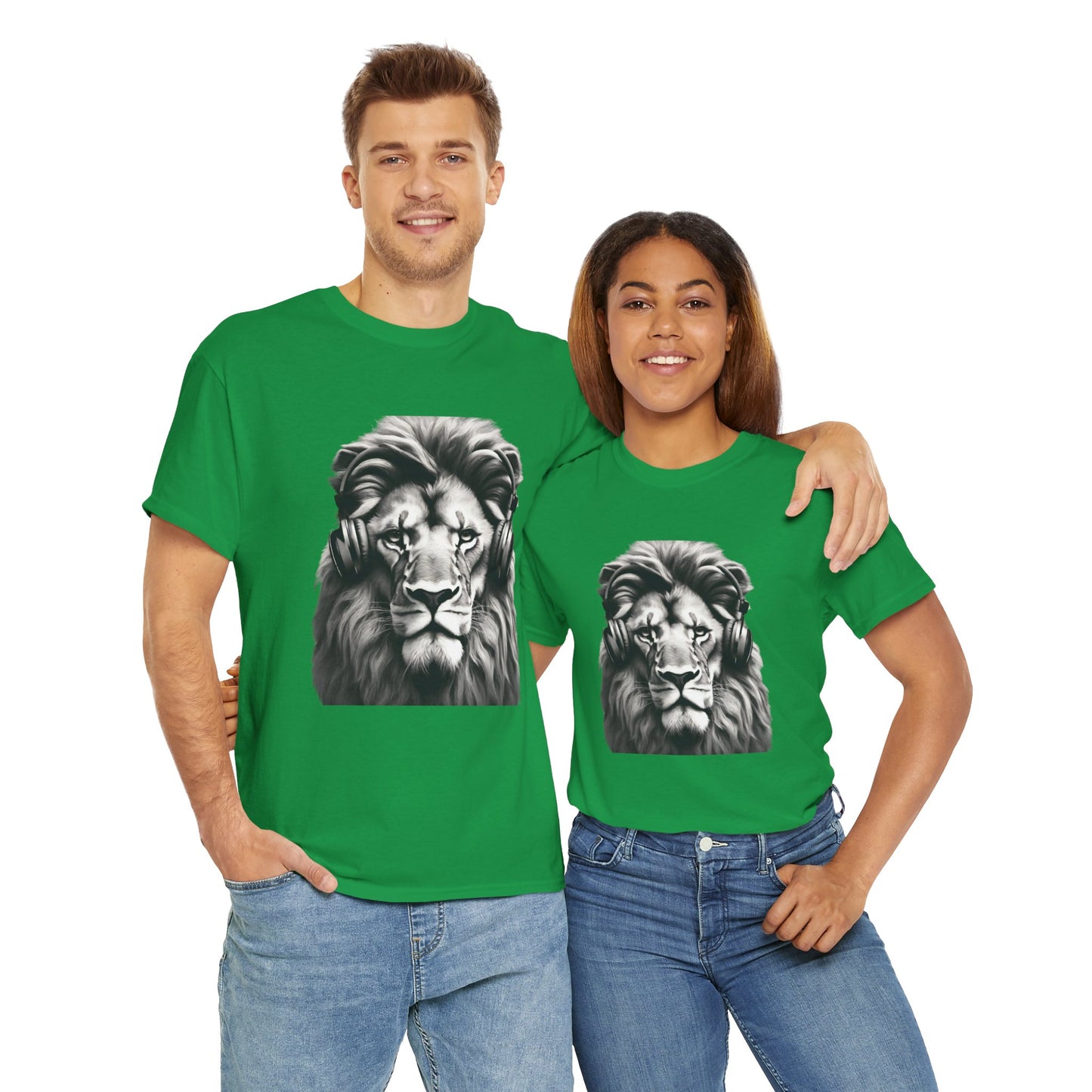 Lion Training with Headphones - Flashlander Gym Shirt