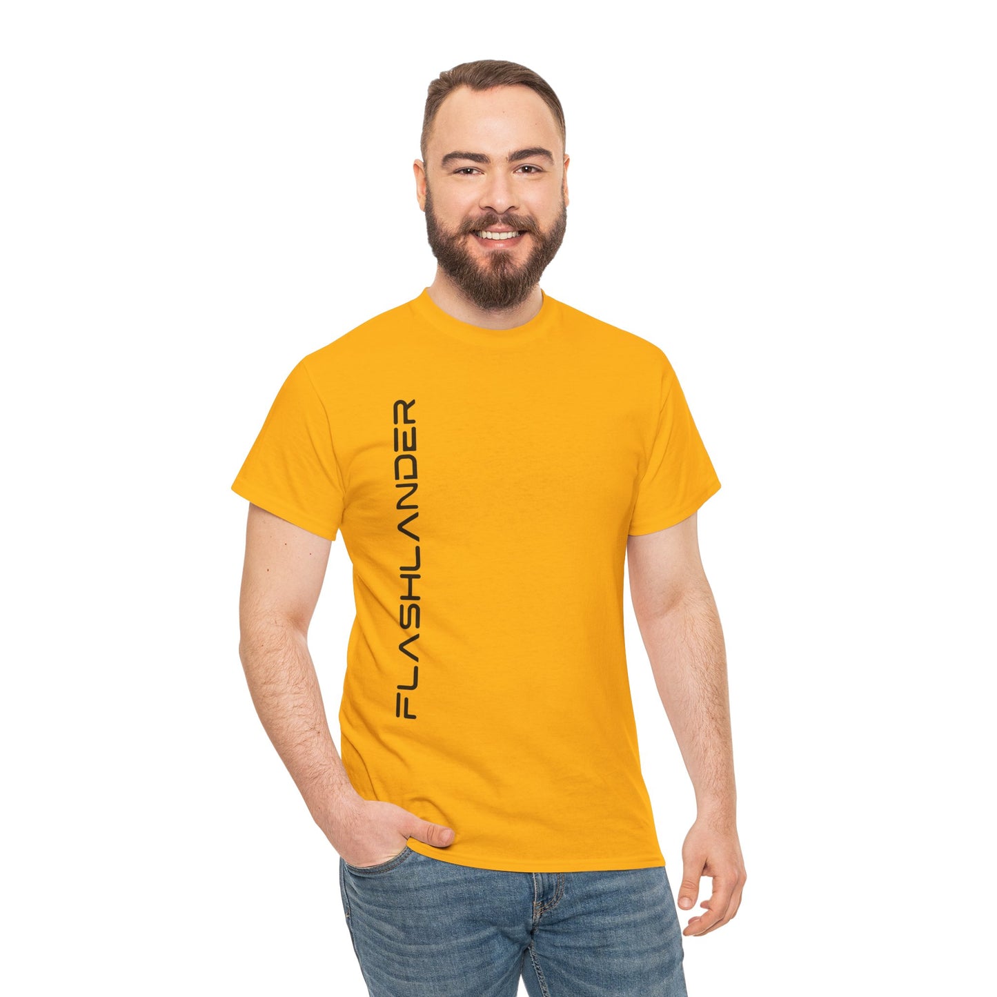 Sleek Signature Flashlander Logo Right Side Gym T-Shirt