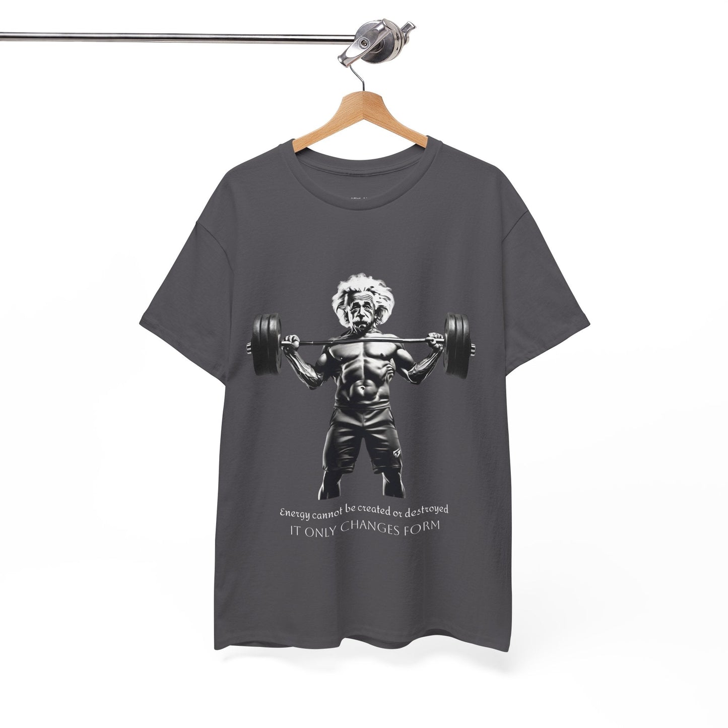 Camiseta de culturista Albert Einstein: la energía de Flashlander no se puede crear ni destruir, solo cambia de forma. Camiseta gráfica con cita