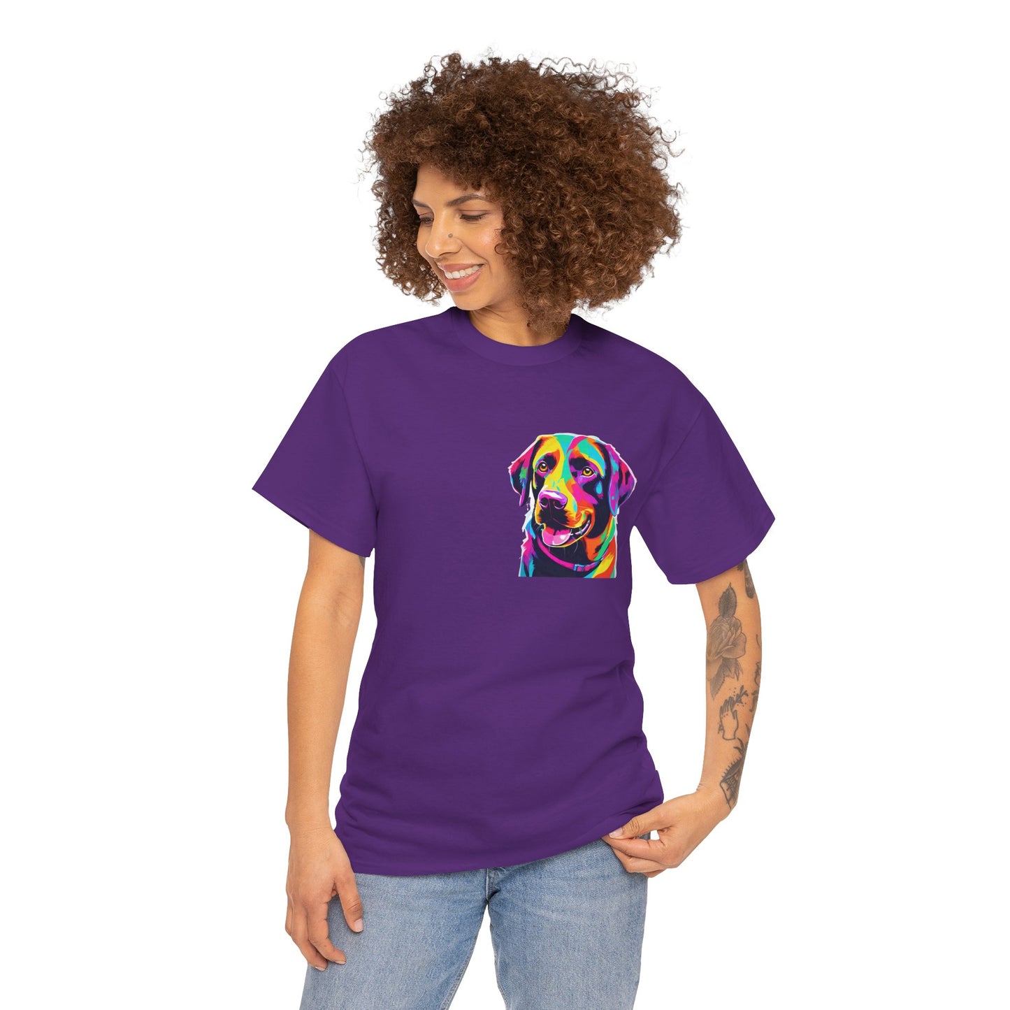 Pop Art Lab Dog in the Heart Flashlander Gym Shirt