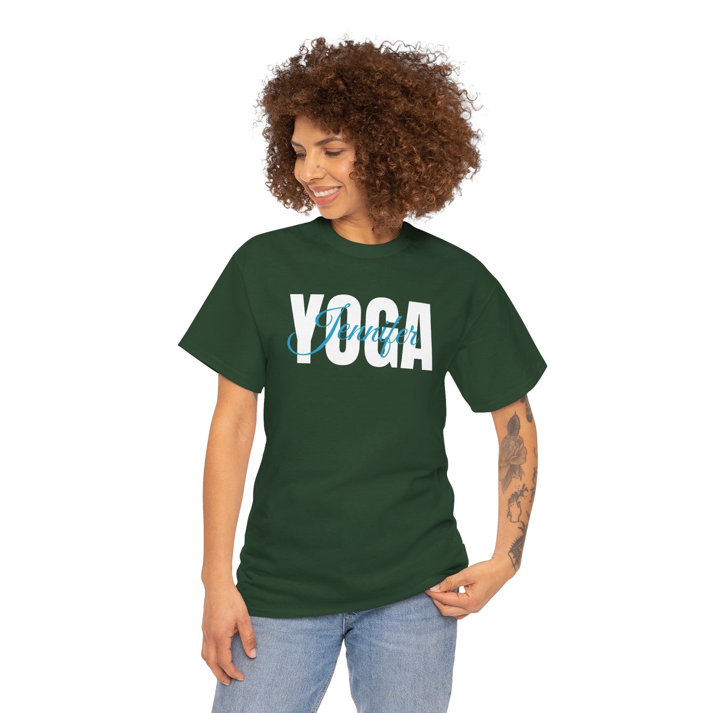 Personalized Yoga Shirt with Custom Name - Flashlander Gym Tee