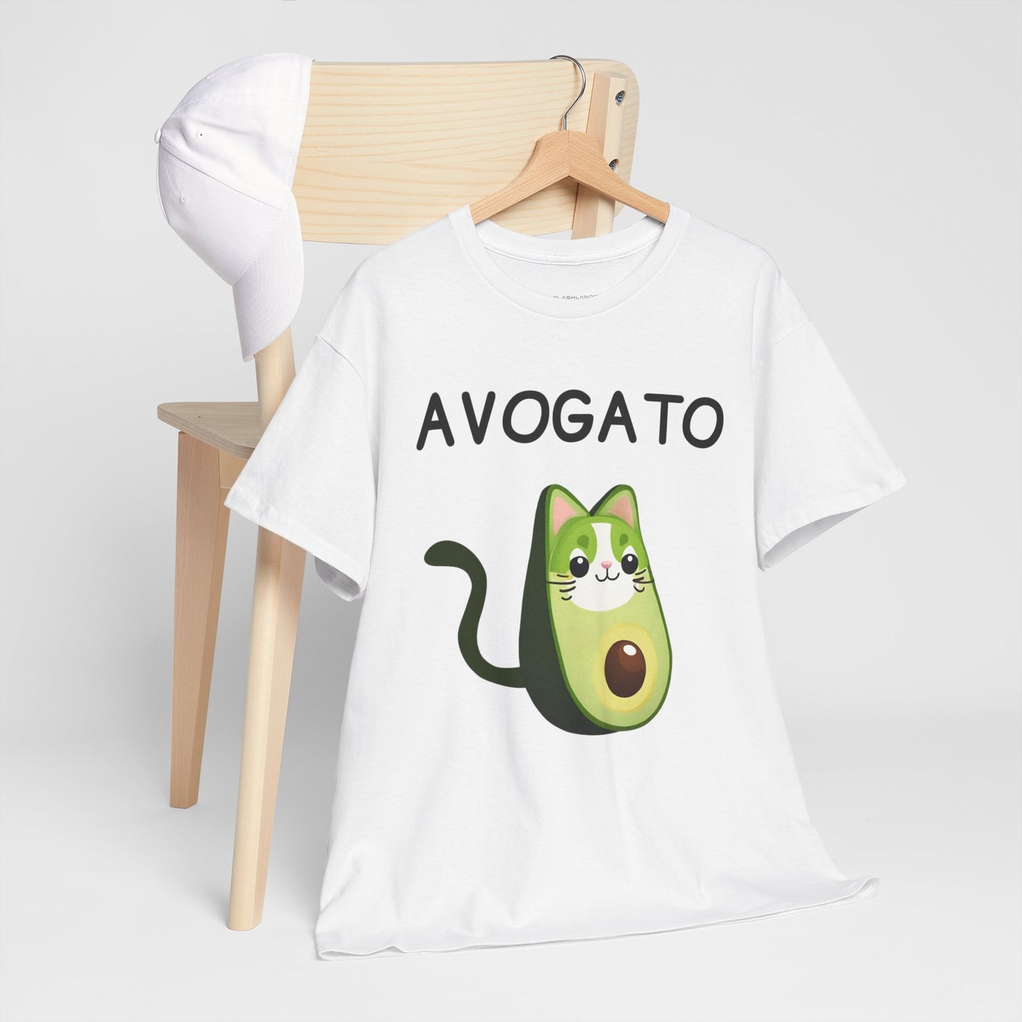 Avogato Funny Avocado Cat Face - Flashlander Gym Shirt