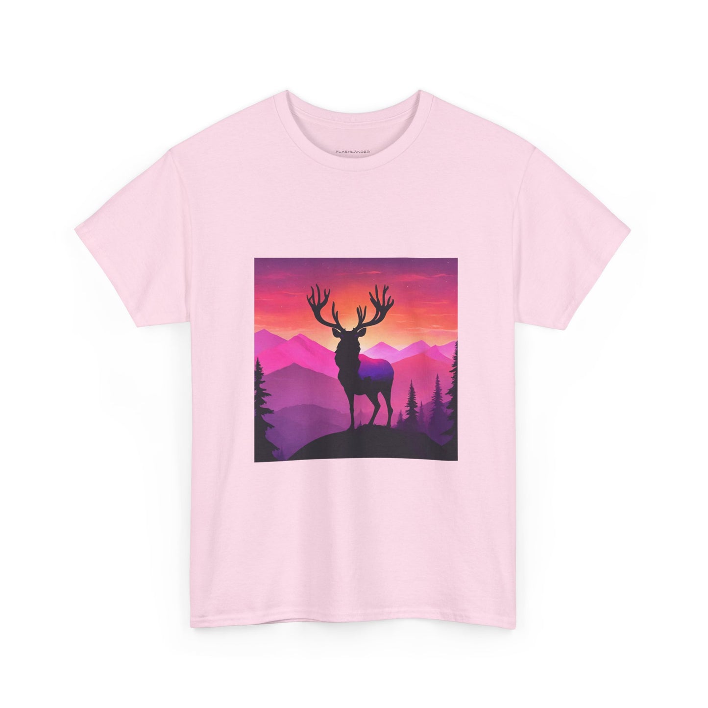 Deer Majestic Sunset Flashlander Gym Shirt