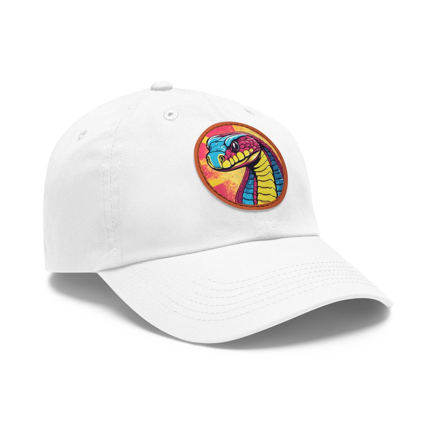 Cobra Hat Cobra Cap Cobra Kai Cobra Snake Art Pop Dad Hat with Patch (Round) Baseball Black Mamba Cap Snake Cap Snake Hat Custom Cap Flashlander