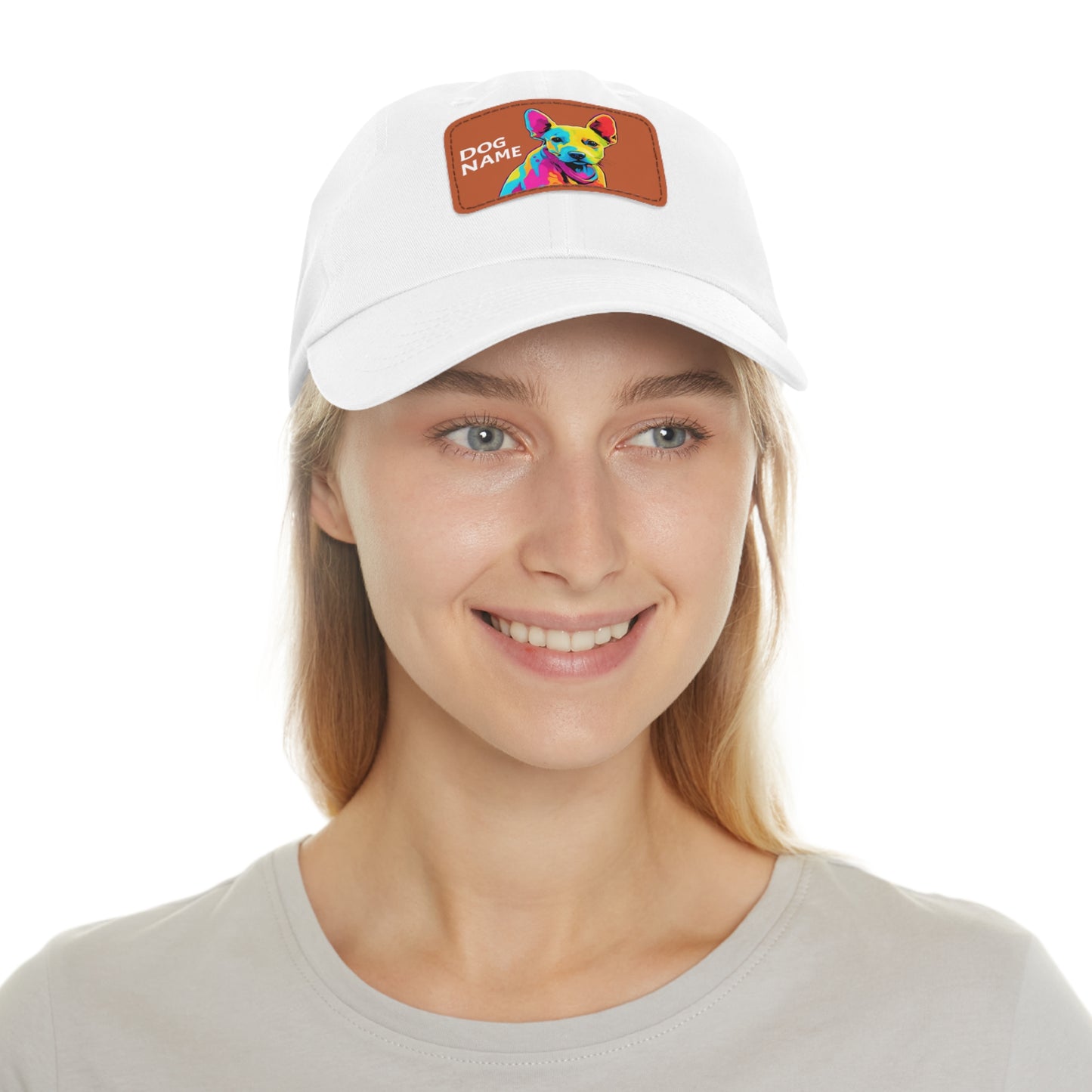 Pigbull Dog Hat Sportswear Cap Pigbull Pop Art Hat Dad Hat with Patch (Rectangle) Baseball Cap Pigbull Cap Pigbull Hat Pigbull Dog Hat Pigbull Dog Cap