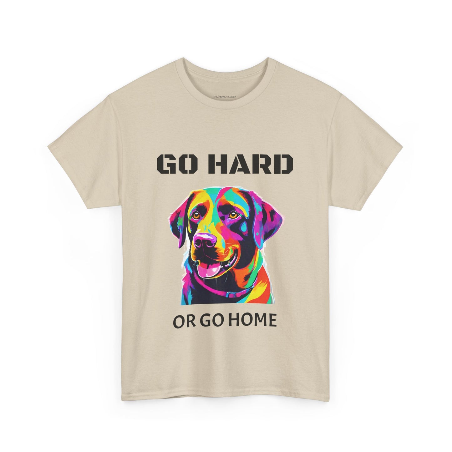 Labrador Retriever Dog Pop Art  - Go Hard Or Go Home Flashlander Gym Shirt