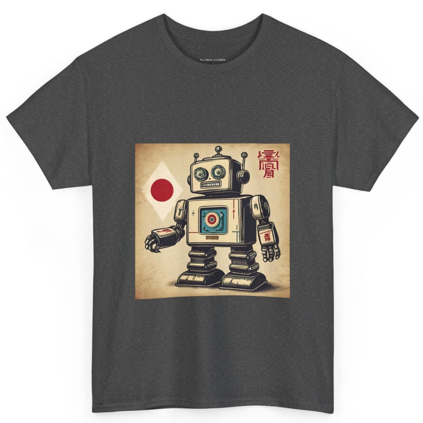 Camiseta deportiva con diseño de robot japonés vintage - Flashlander