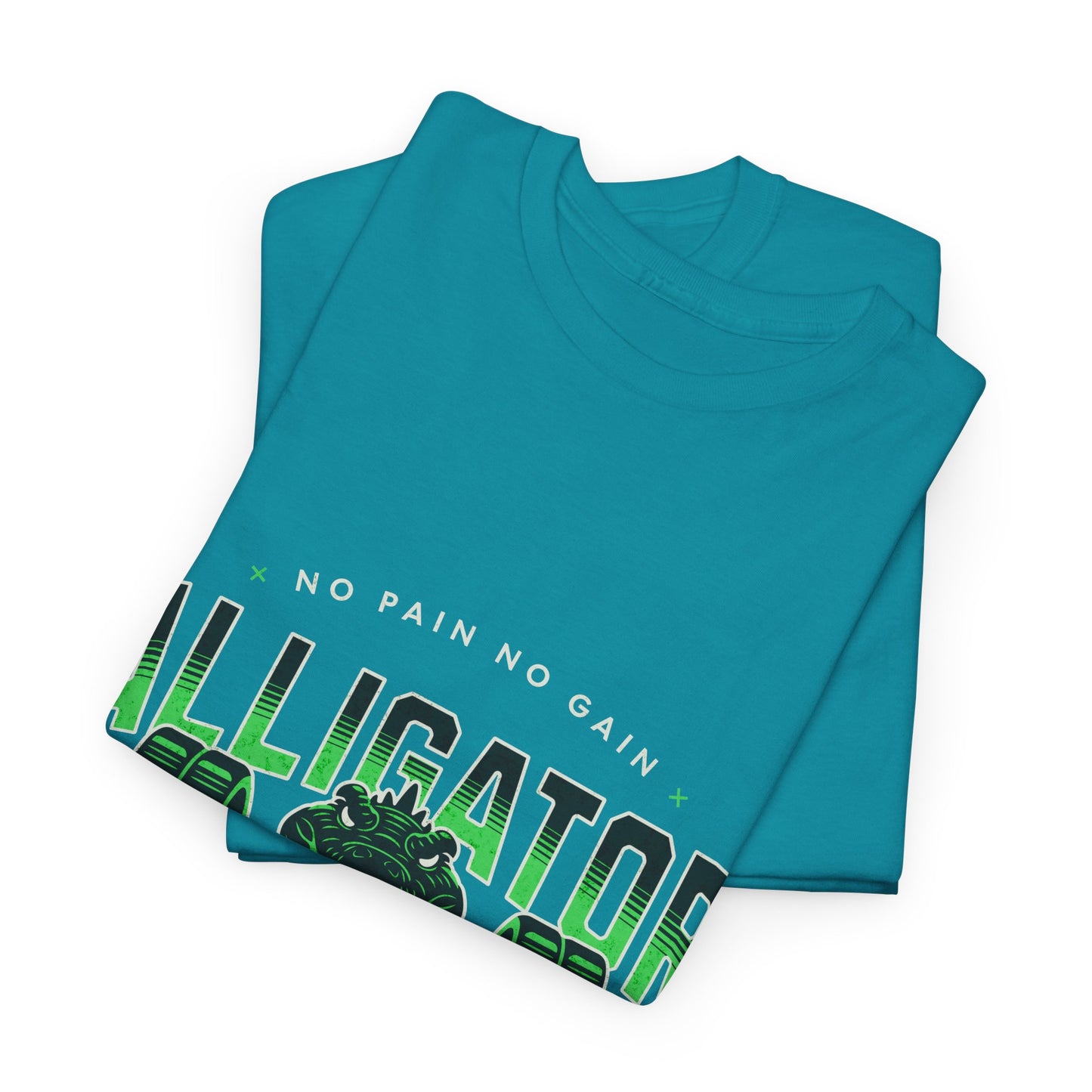 Aligator Gym Shirt Flashlander Cotton Unisex Charcoal Black Graphic Tee