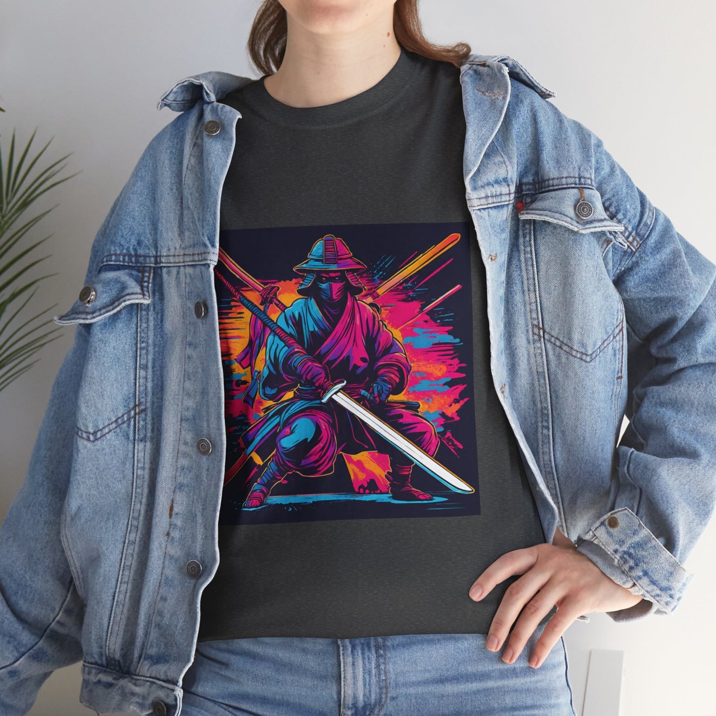 Samurai Warrior Sunset - Flashlander Gym Shirt