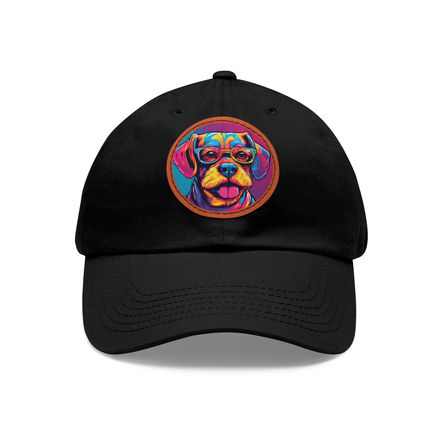 Chapeau pour chien avec lunettes, casquette pour chien, chapeau Pop Art pour chien, chapeau de papa avec patch (rond), casquette de baseball, chapeau pour chien, casquette pour chien, chapeau personnalisé Flashlander