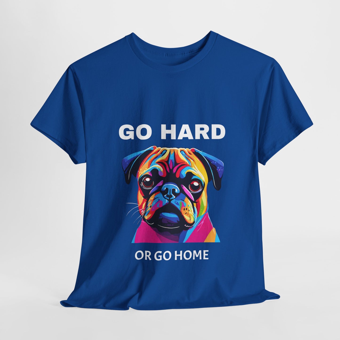 Pug Dog Pop Art  - Go Hard Or Go Home Flashlander Gym Shirt