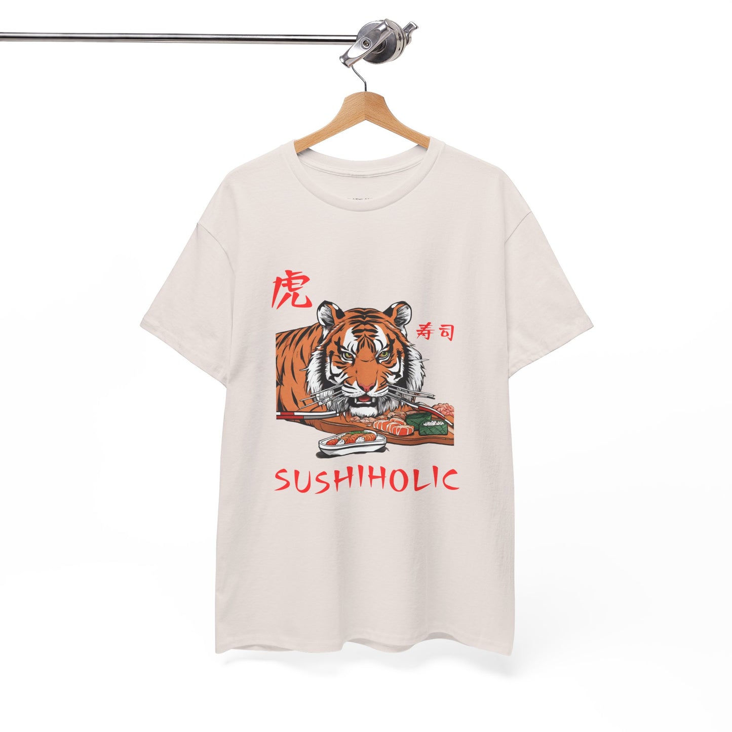 Tiger Sushi Lovers Sushiholic Graphic Tee Flashlander