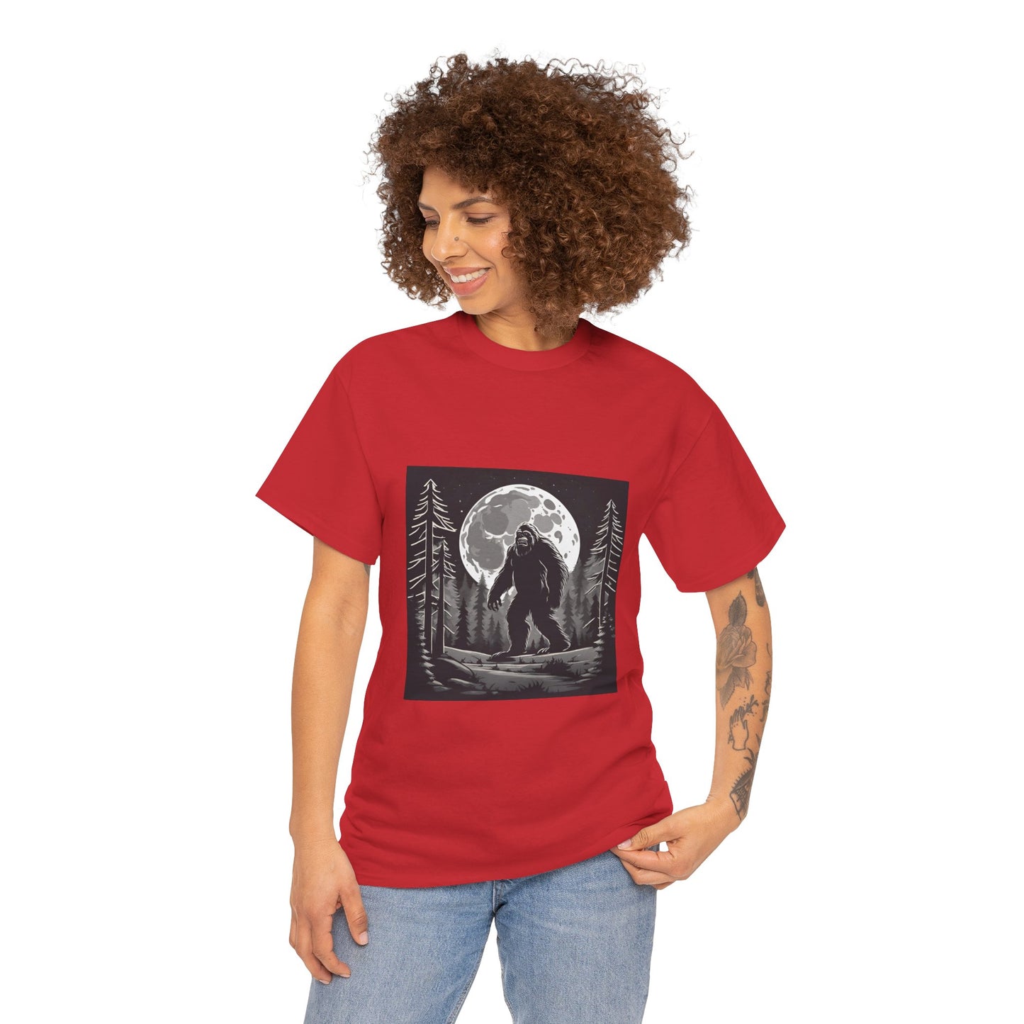 Camisa Bigfoot, camisa Sasquatch, camisa divertida Bigfoot, camisa de senderismo, camisa Yeti, camisa frescaUnisex camiseta de algodón pesado Flashlander