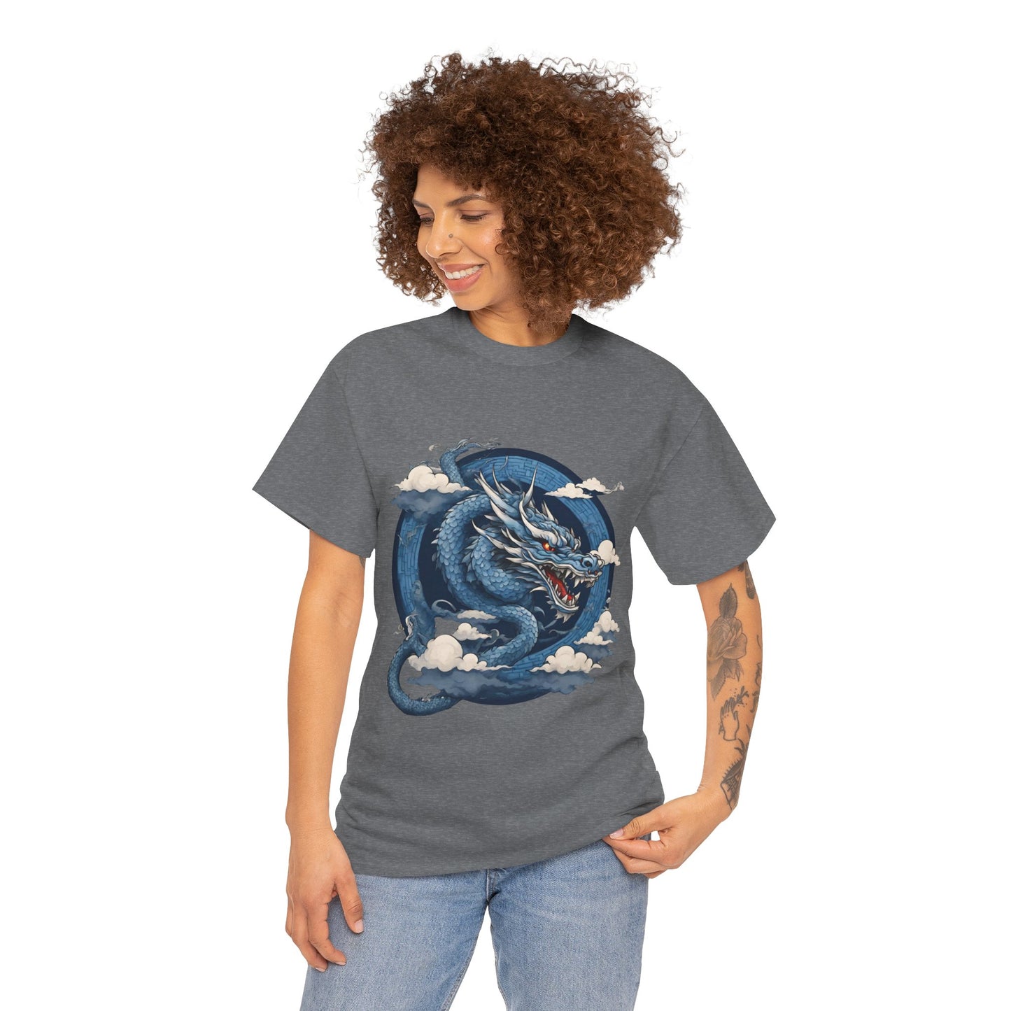 Dragon bleu japonais - T-shirt de sport Flashlander