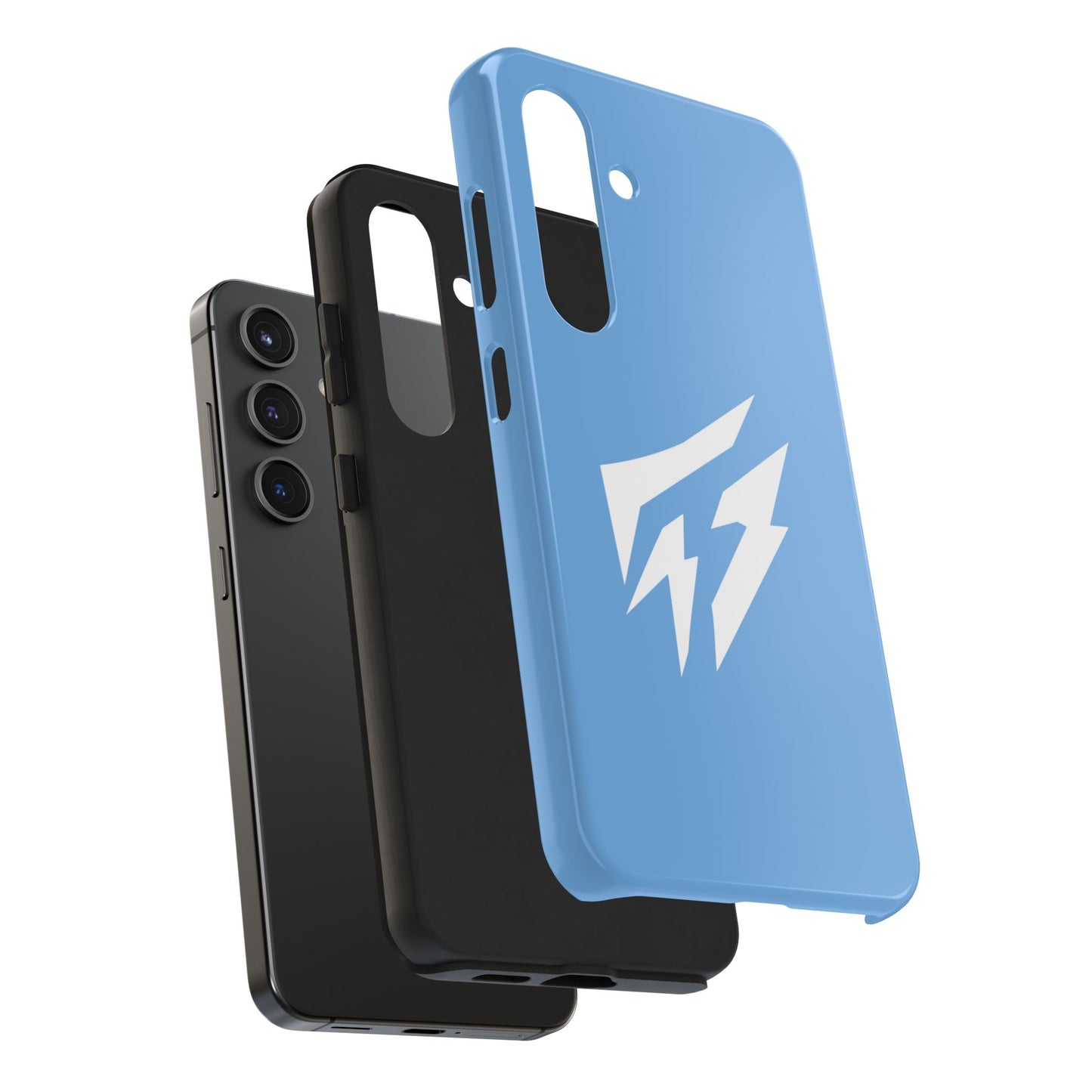 Flashlander Thunders Tough Phone Cases for all Iphone and Samsung Galaxy Light Blue