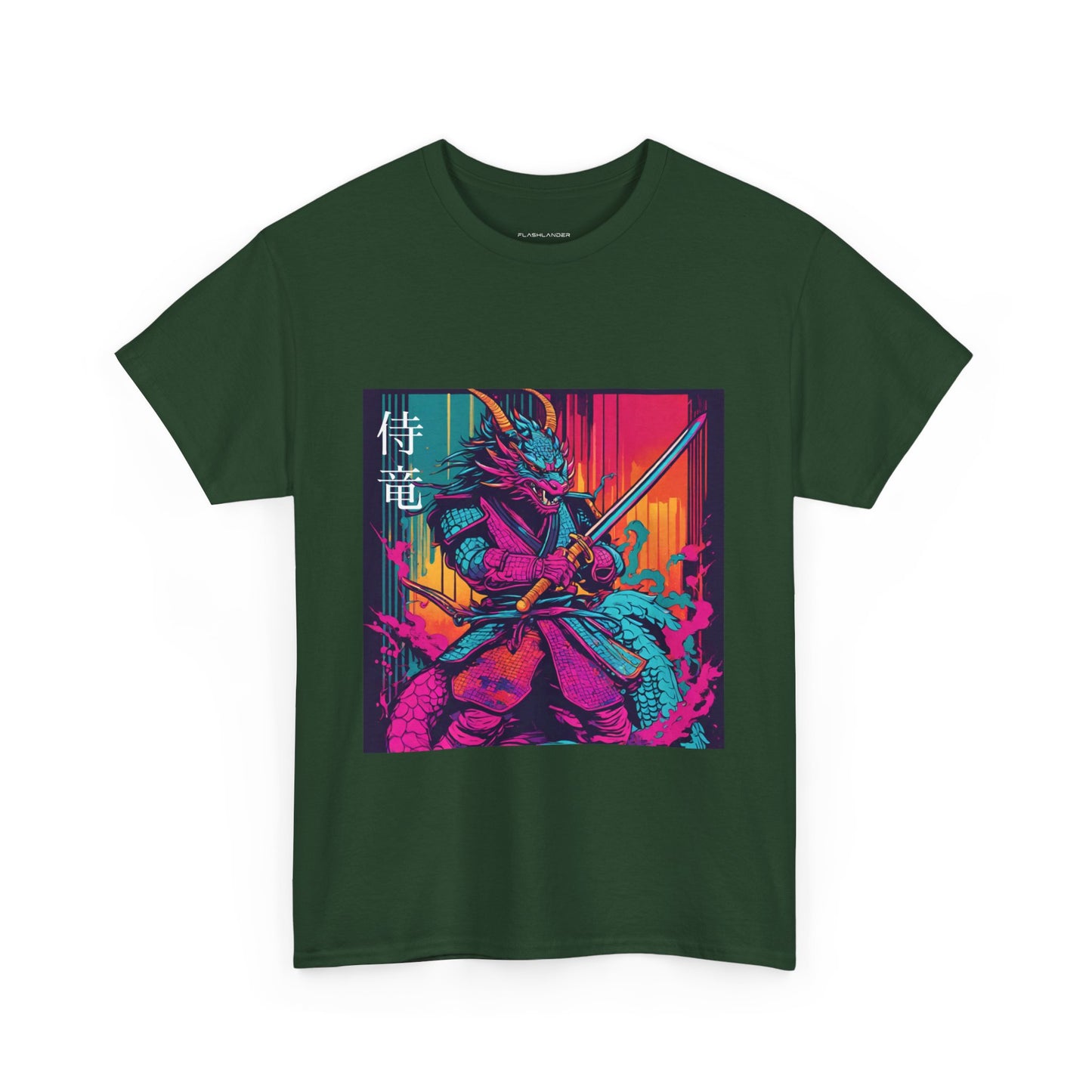 Dragon Samurai Pop Art - Flashlander Gym Shirt