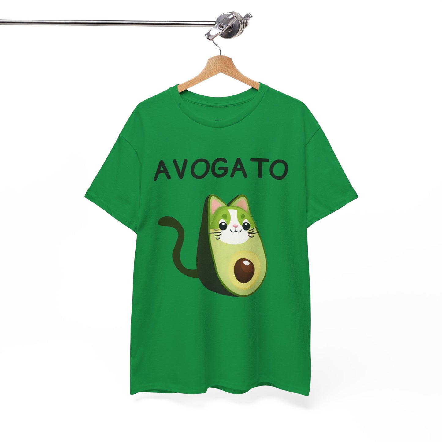 Avogato Funny Avocado Cat Face - Flashlander Gym Shirt