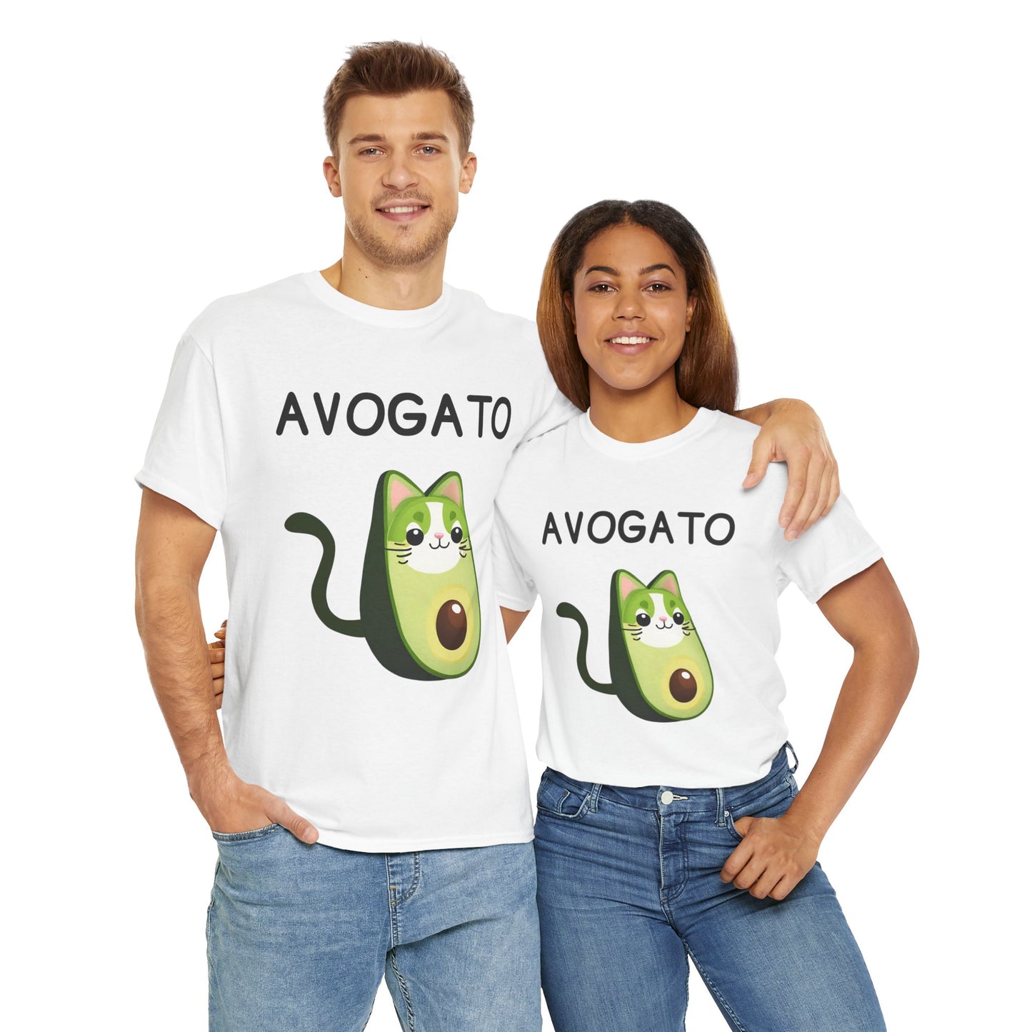 Avogato Funny Avocado Cat Face - Flashlander Gym Shirt