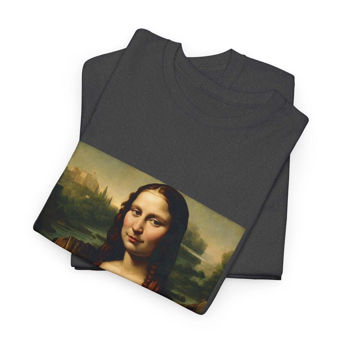 Mona Lisa with Cat - Flashlander Gym Shirt