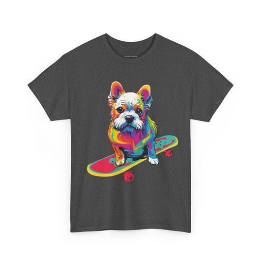 Pop Art Skateboarding Dog Flashlander Gym Shirt