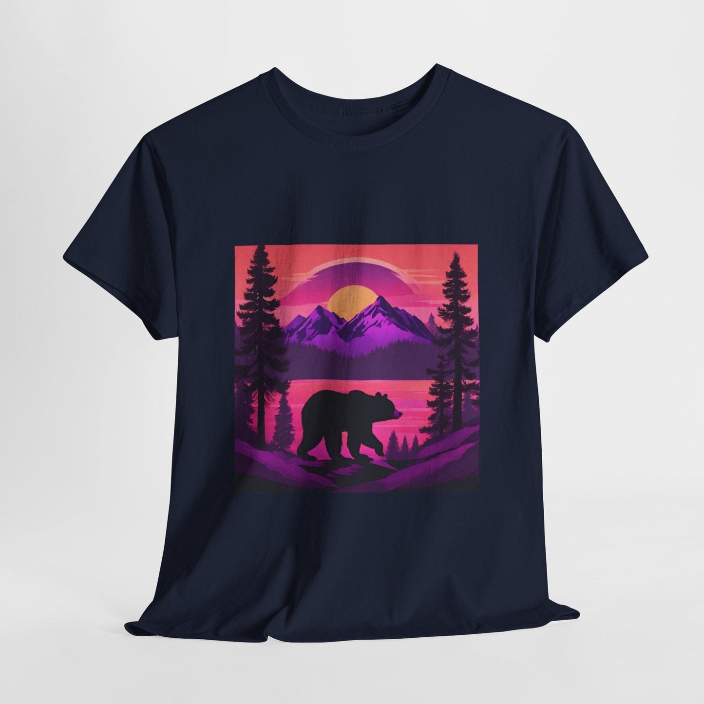 T-shirt graphique Bear Majestic Sunset Flashlander