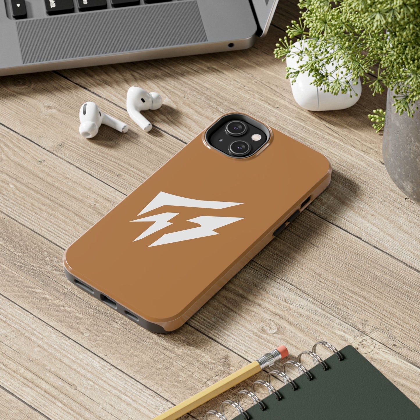 Flashlander Thunders Tough Phone Cases for all Iphone and Samsung Galaxy Light Brown