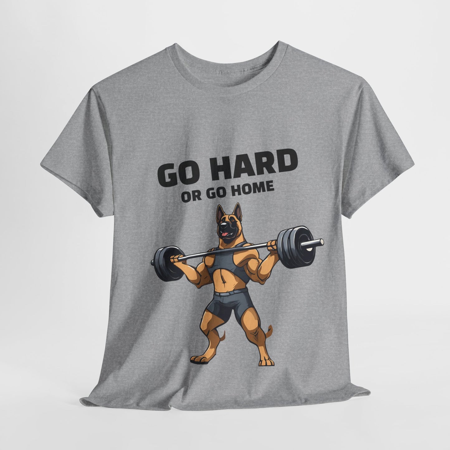 Muscular German Shepherd Dog Weightlifting  - Flashlander Gym Shirt