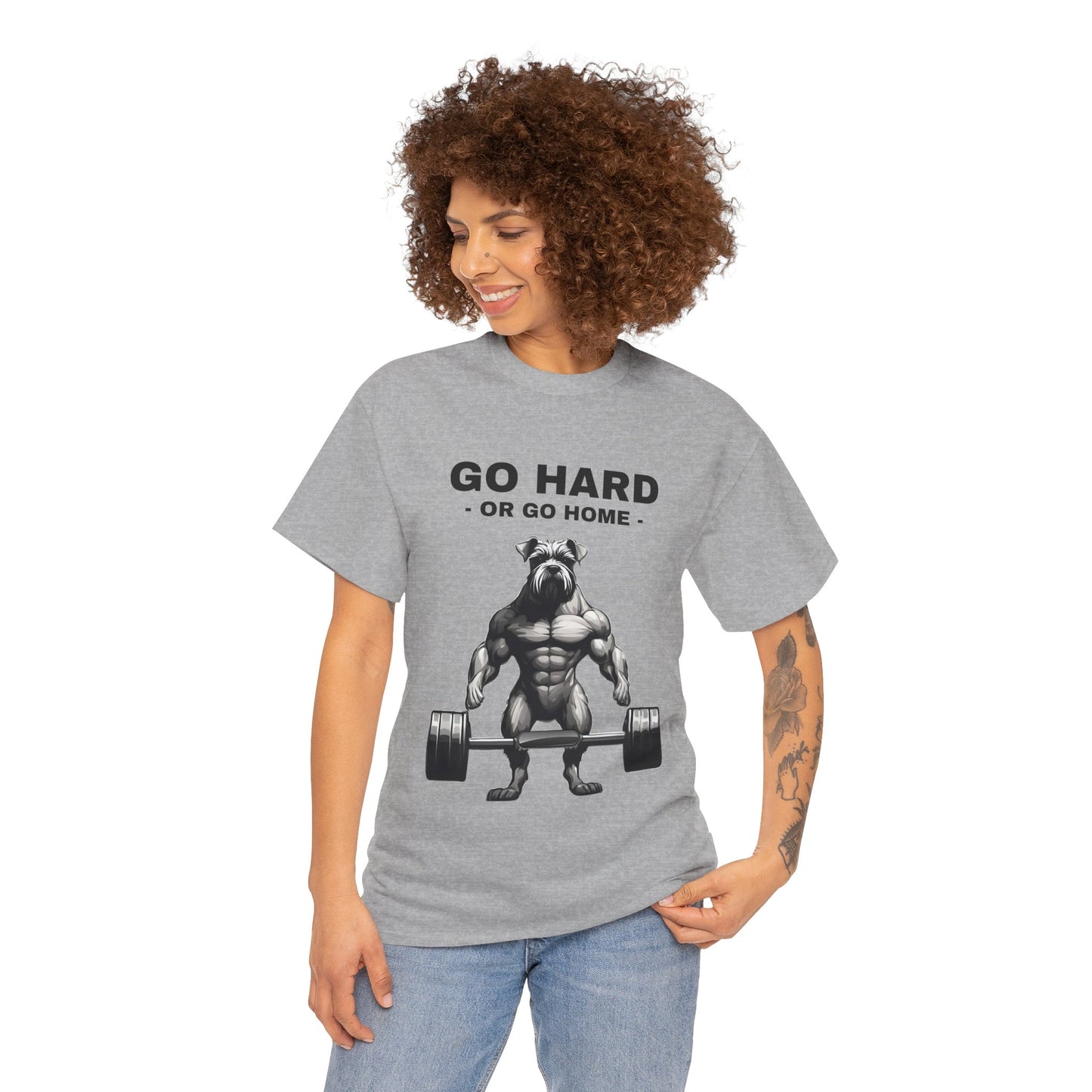 Muscular Schnauzer Dog Bodybuilding  - Flashlander Gym Shirt