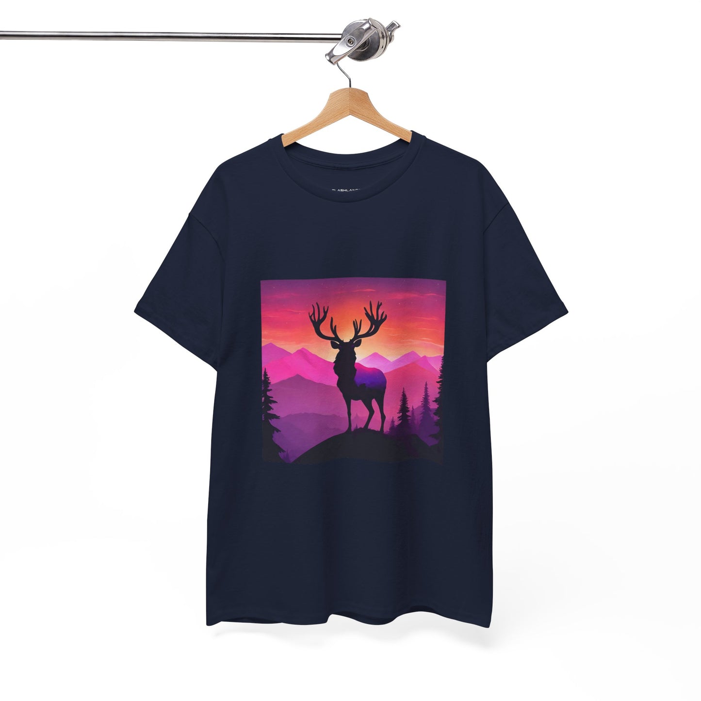 Deer Majestic Sunset Flashlander Gym Shirt