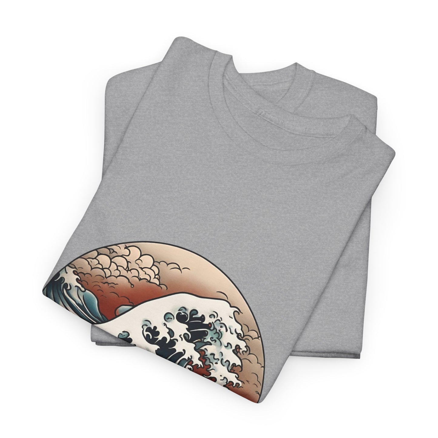 Japanese Sea Waves with Custom Japanese Name - Flashlander Gym Shirt