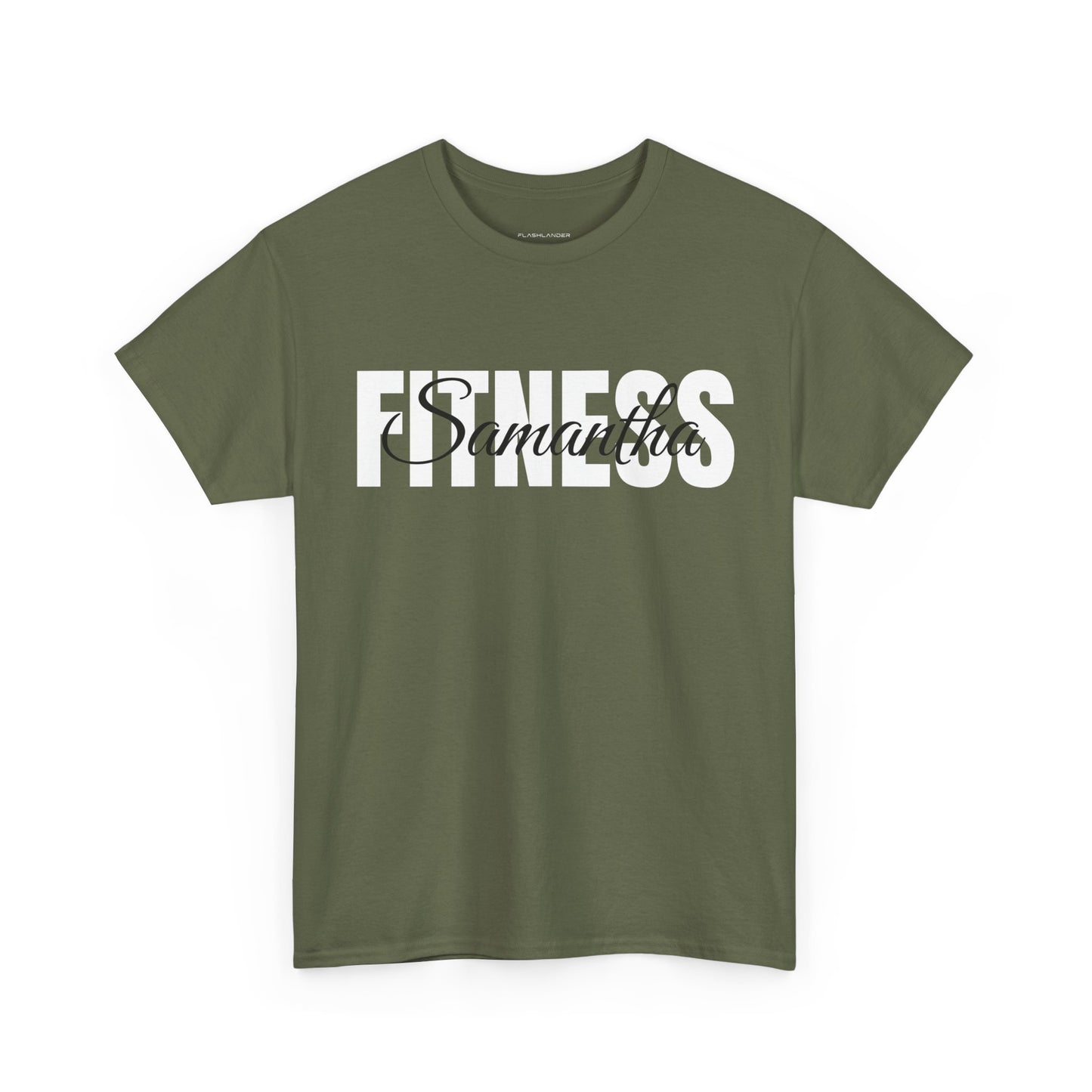 T-shirt de fitness personnalisé - T-shirt de sport Flashlander avec nom personnalisé