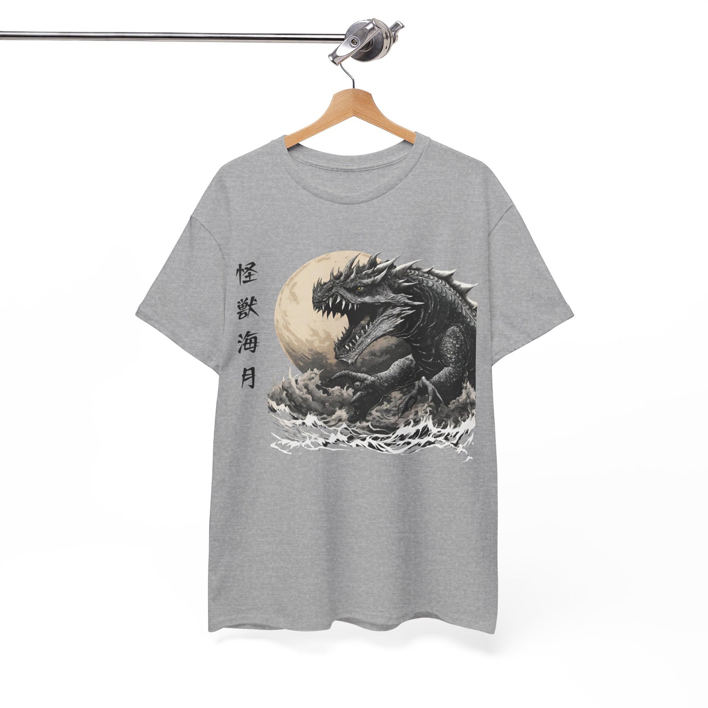 T-shirt de sport Flashlander, le monstre marin Kraken émerge, menace au clair de lune