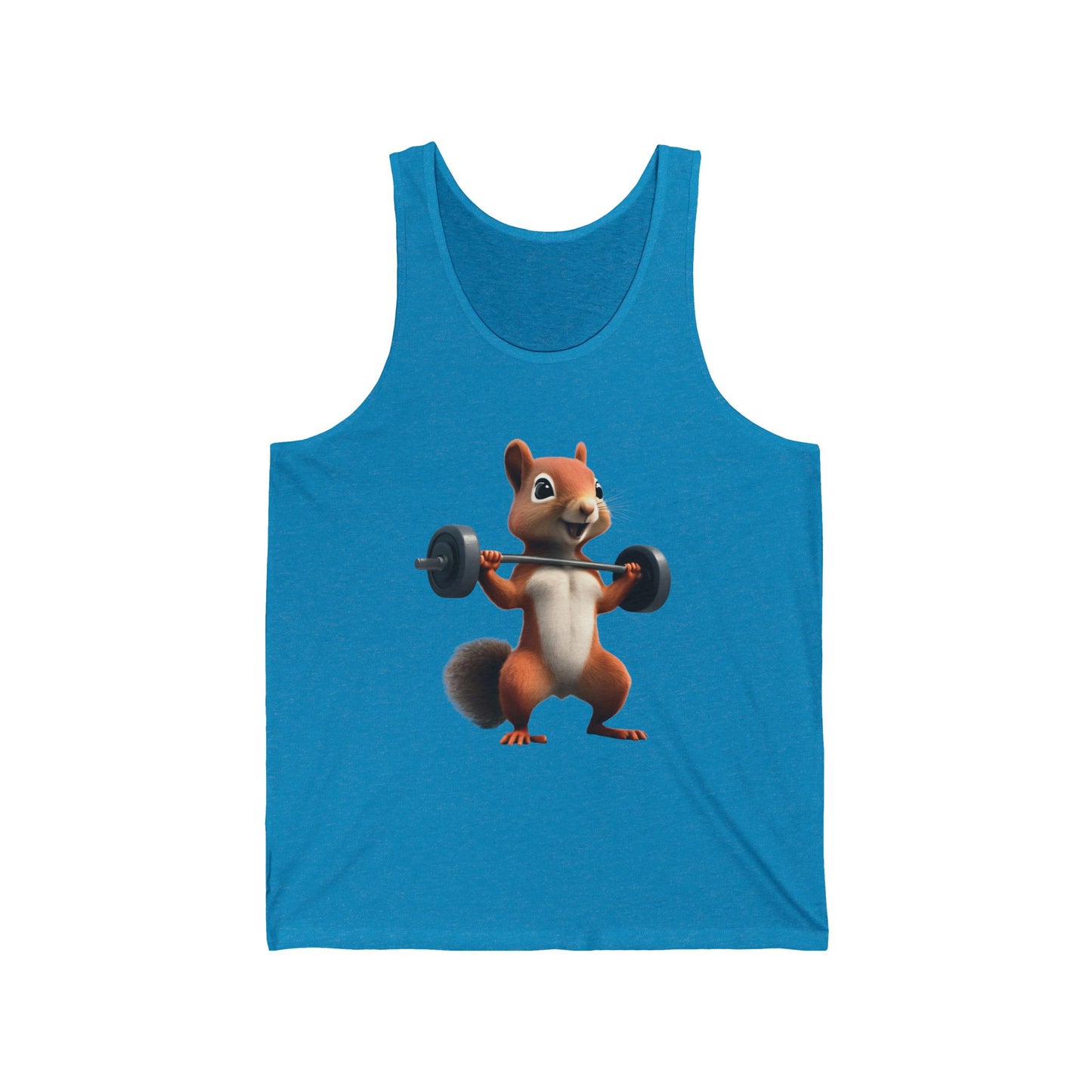 Squirrel Weightlifting Vintage Gym Cotton Unisex Jersey Tank