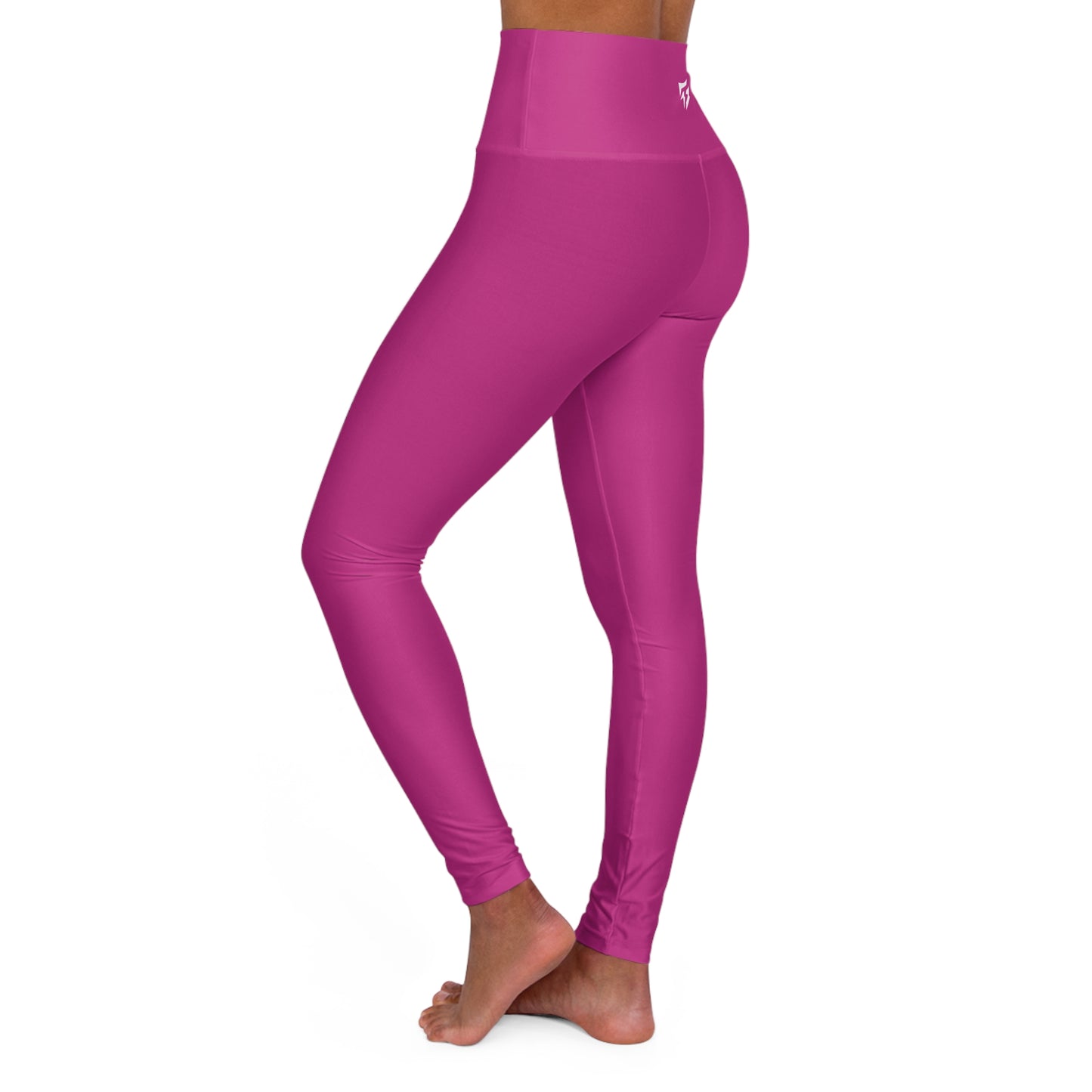 Flashlander Sportswear Zen High Waisted Yoga Leggings Dark Pink (AOP) B