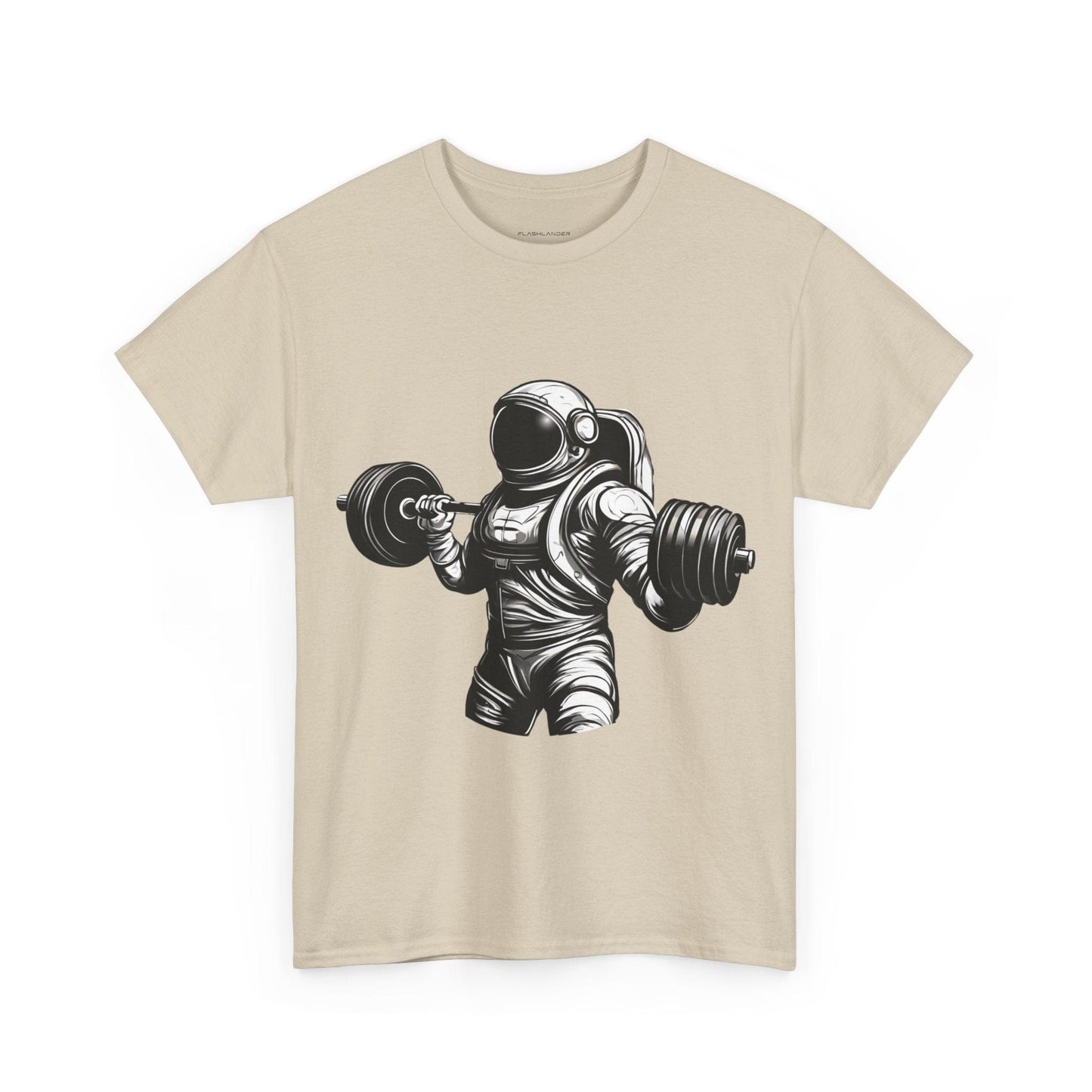 Camiseta de culturista astronauta: rompiendo límites en el espacio Camiseta gráfica de gimnasio Flashlander