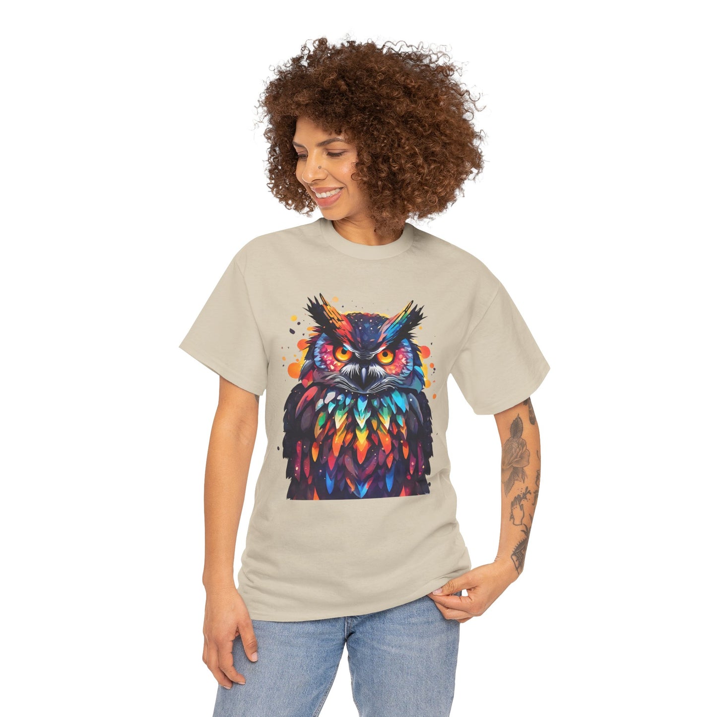 Owl Feathered Symphony Flashlander Gym Shirt