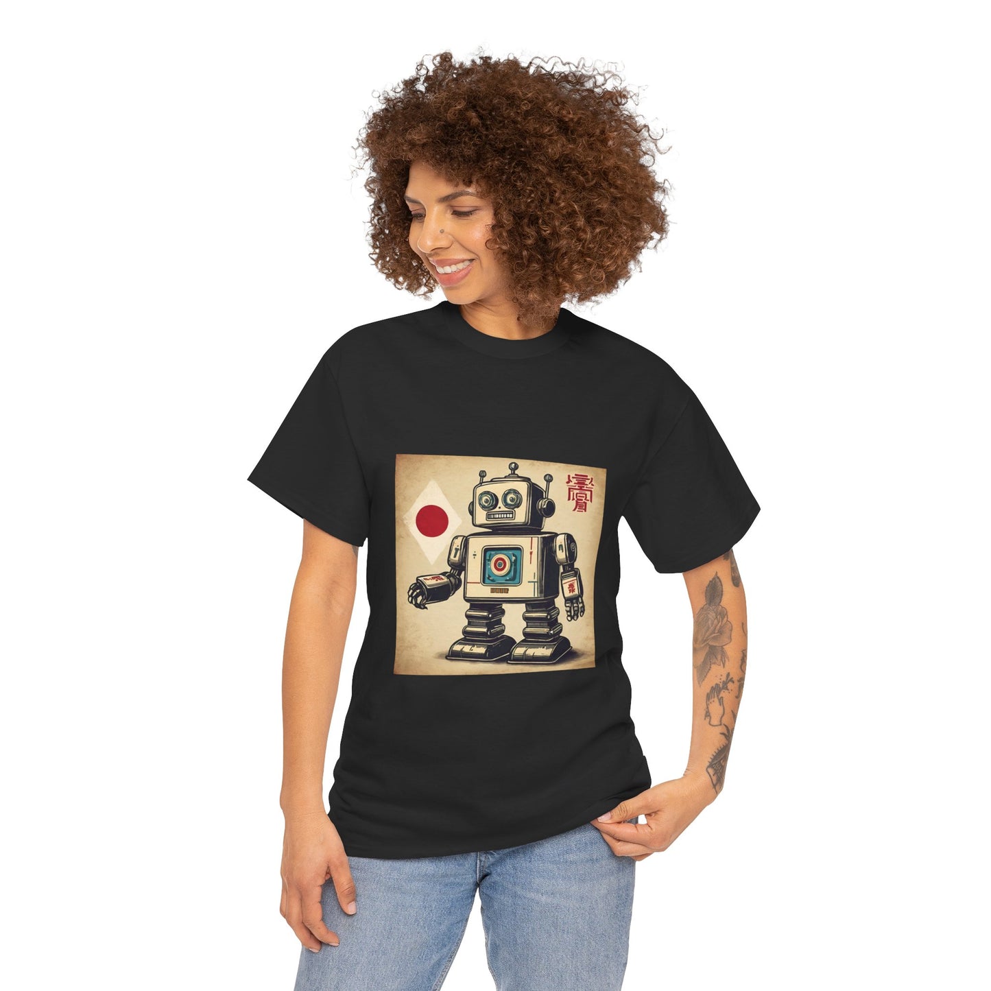 Camiseta deportiva con diseño de robot japonés vintage - Flashlander