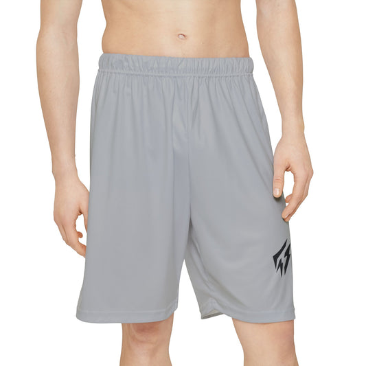 Flashlander ALG Performance Men’s Sports Shorts (AOP) Light Grey