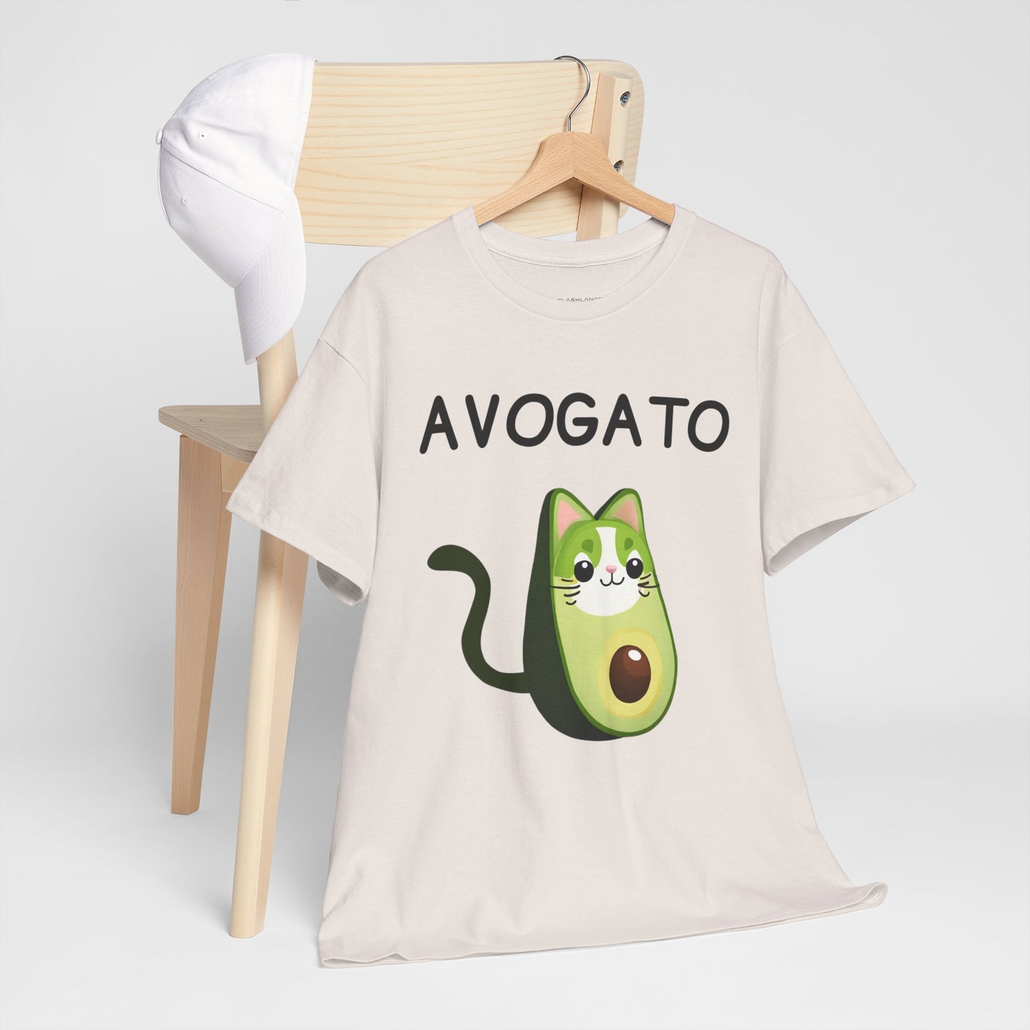 Avogato Funny Avocado Cat Face - Flashlander Gym Shirt