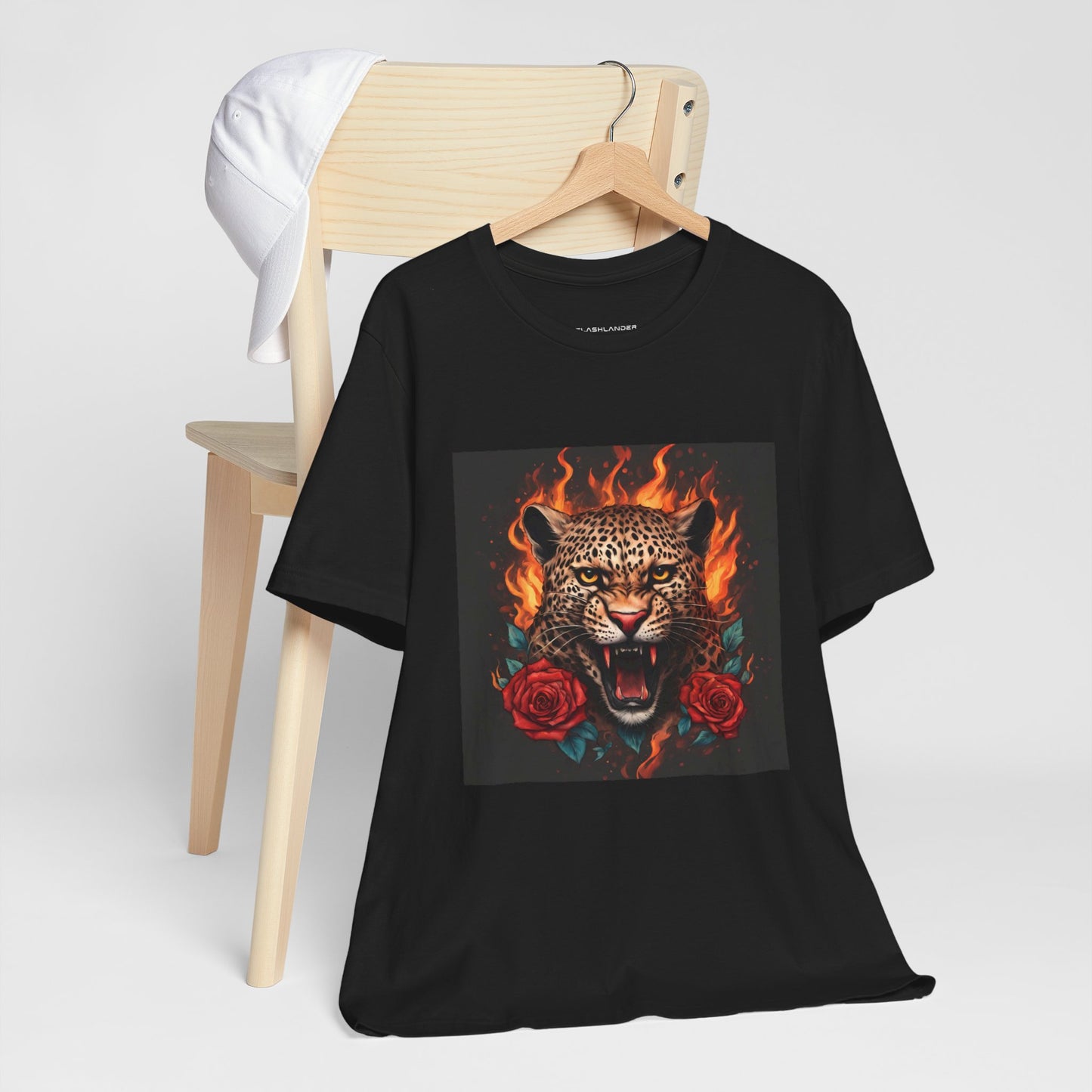 Leopard Flames Flashlander Gym Shirt