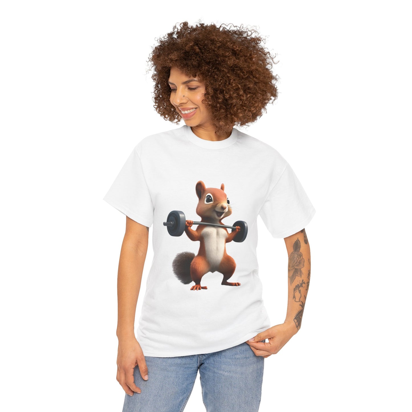 Squirrel Weightlifting Vintage Gym Shirt - Flashlander Graphic Tee